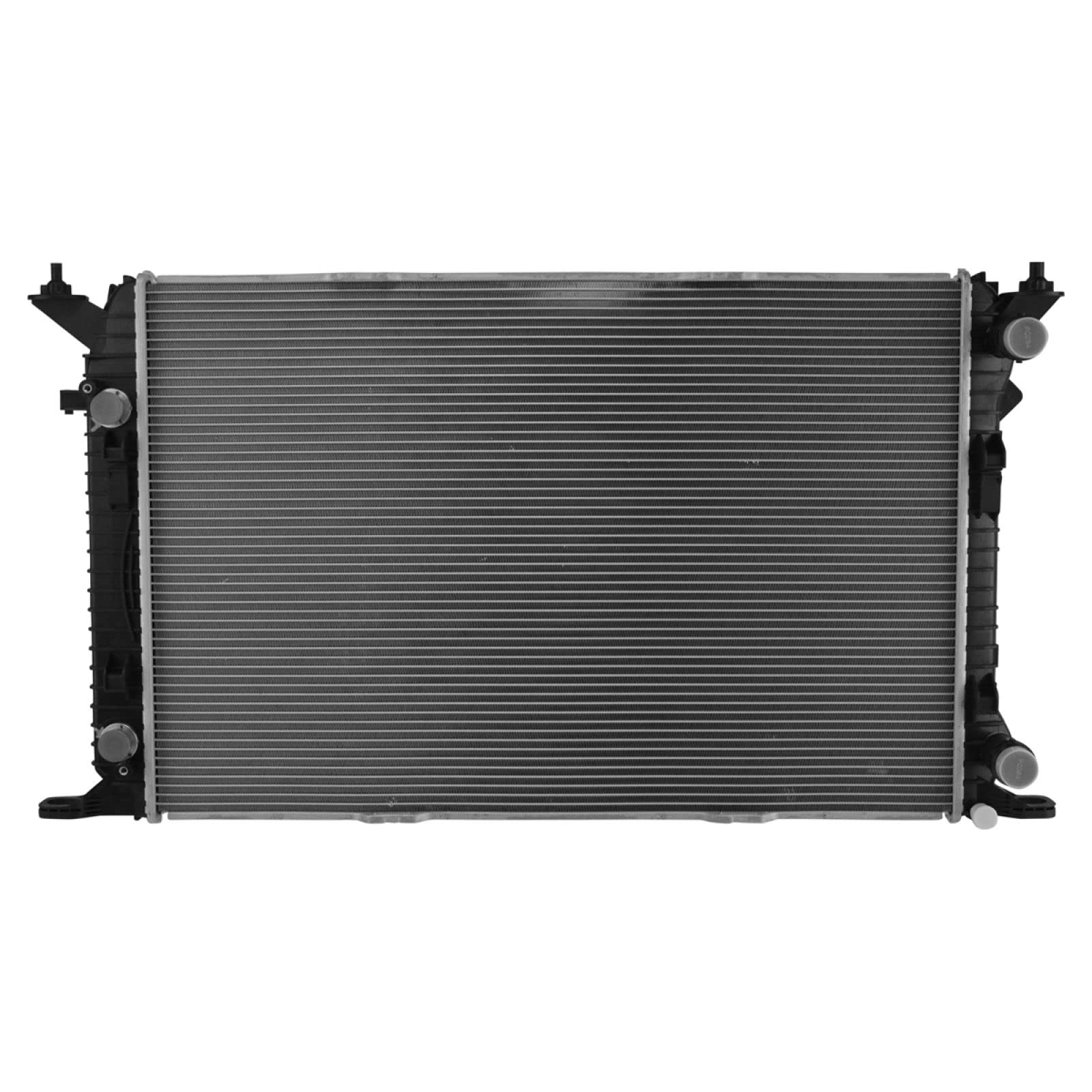 Trq Radiator Assembly Aluminum Core Compatible With 09-16 Audi A4 A4 Quattro 10-14 A5 10-17 A5 Quattro 12-18 A6 13-18 A6 Quattro