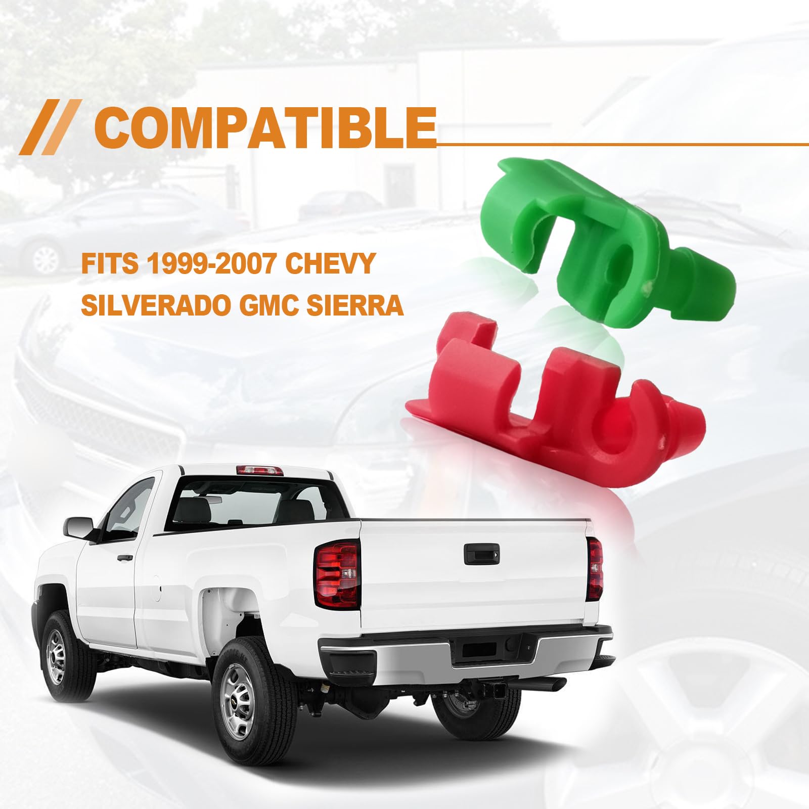 5 Pair Tailgate Handle Rod Clip, Left And Right Handle Rod Door Lock Clip Compatible With Chevy Silverado Gmc Sierra 88981030 88981031