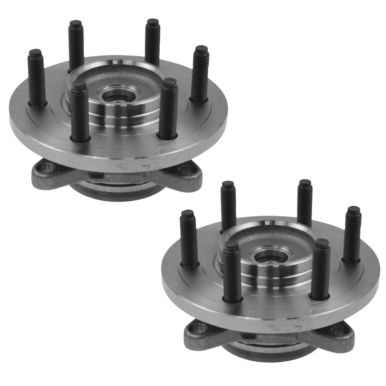 Trq Front Wheel Hub Bearings Assembly Set Compatible With 2007-2010 Ford Expedition Lincoln Navigator