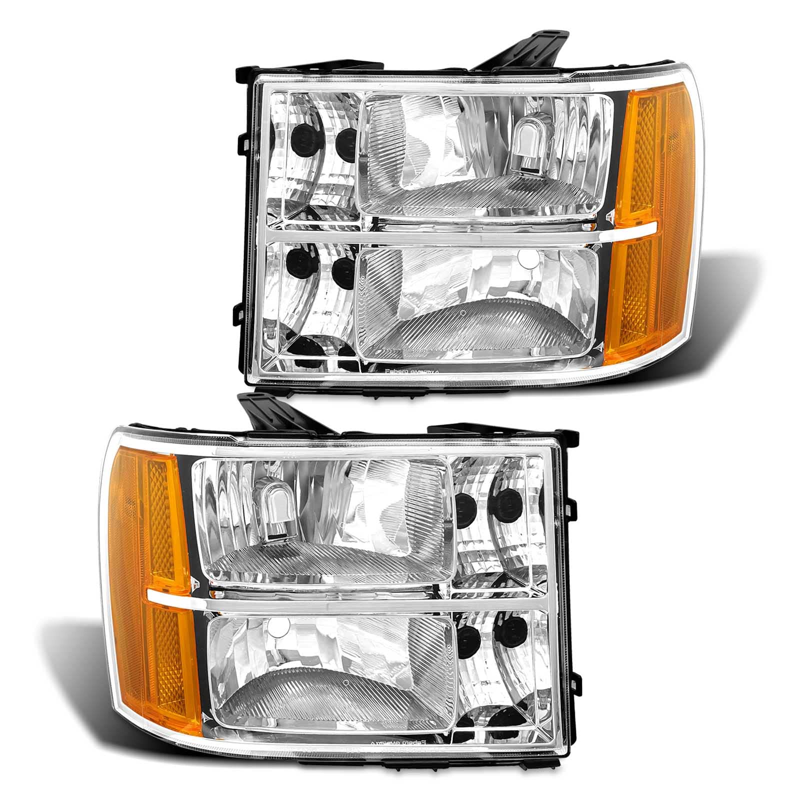Adcarlights For 2007 2008 2009 2010 2011 2012 2013 2014 Sierra Headlight Assembly Compatible With 07-13 Gmc Sierra 1500/07-14 Gm