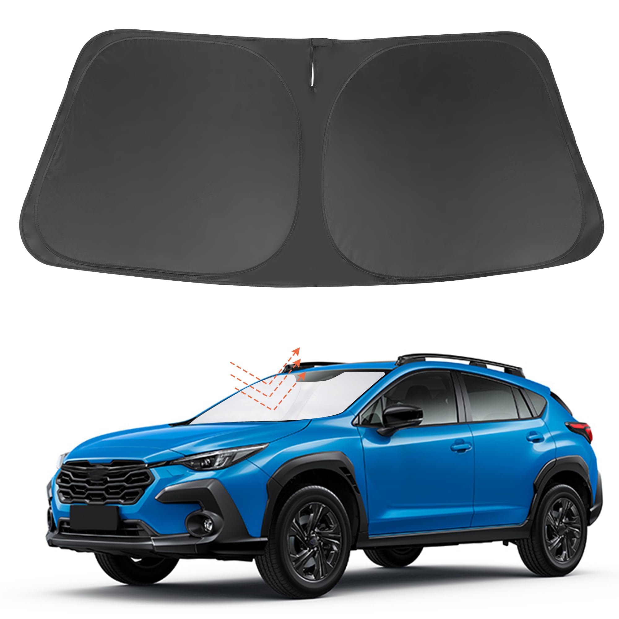 Yycke Windshield Sun Shade Accessories Compatible With 2023 2022 2021 2020 2019 2018 Crosstrek For Subaru 2.0I Premium Limited W