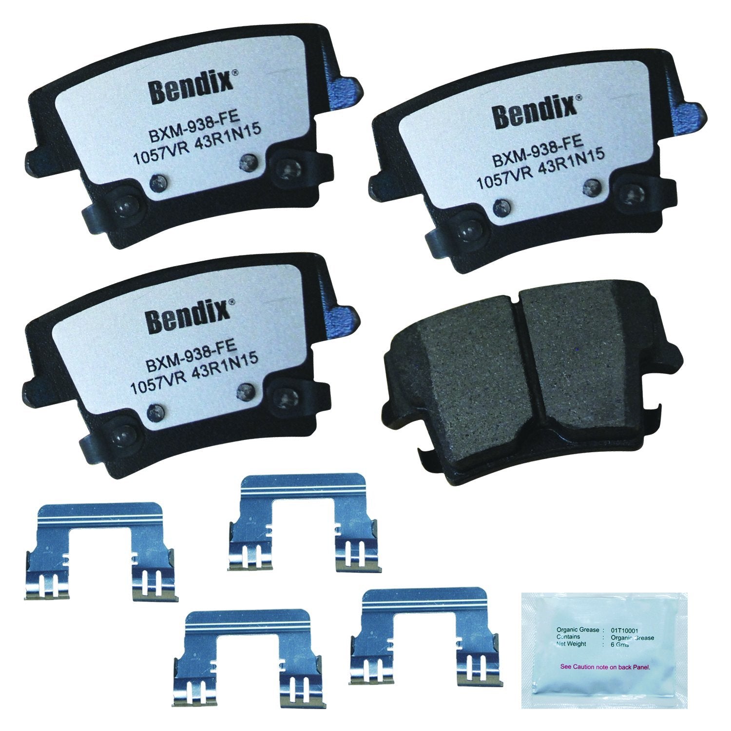 Bendix Fleet Metlok Mkd1057Vrfm Semi-Metallic Rear Brake Pads For Chrysler 300 2022-2005, Dodge Challenger 2022-2009, Charger 20