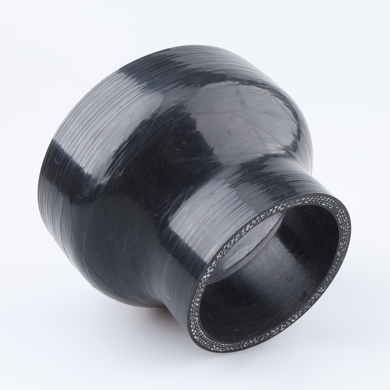 Ac Performance Id 3.65'' To 3'' (93Mm To 76Mm) Silicone Hose Straight Reducer 4-Ply Reinforced Black, 3'' Length