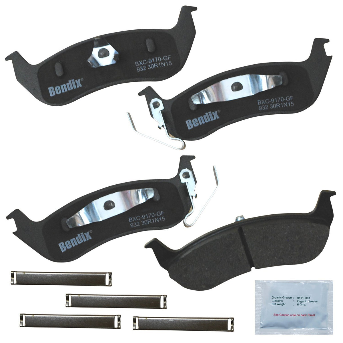 Bendix Priority1 Cfc932 Ceramic Rear Brake Pads For Ford Grand Marquis 2004-2003, Mercury Grand Marquis 2011-2003
