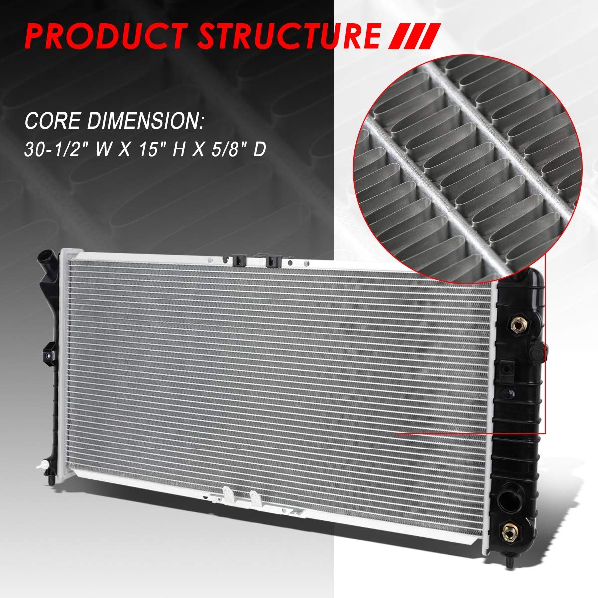 Auto Dynasty Radiator Compatible With 97-03 Buick Regal Pontiac Grand Prix Montana 3.1L 3.4L 3.8L At/Mt, Dpi 1889 Factory Style