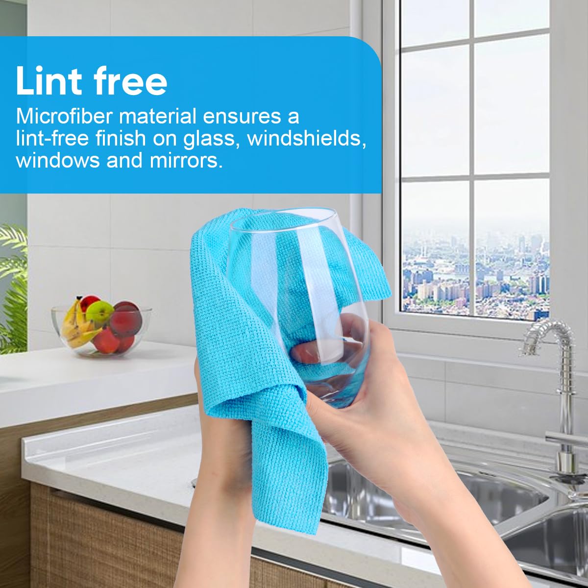 Unimade Microfiber Cleaning Cloth, 50Pk Reusable Shop Rags Bulk Microfiber Cleaning Cloth Lint Free Cleaning Towels For Car Kitc