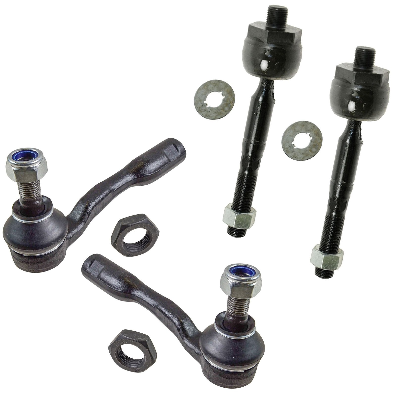 Trq Front Tie Rod Set Compatible With 2001-2002 Toyota Sequoia 2000-2002 Tundra