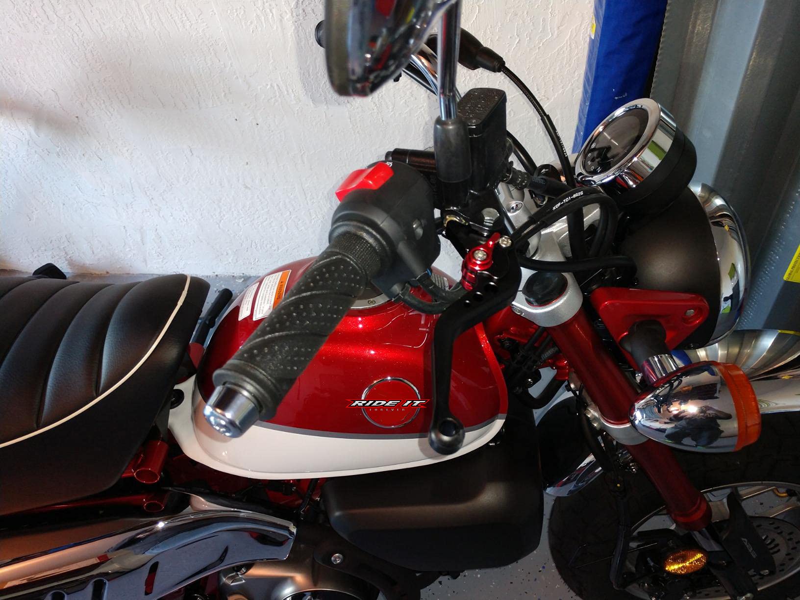 PT-GROM Short Brake and Clutch Levers for GROM MSX125 2014 2015 2016 2017 2018 2019 2020 2021 2022 2023 2024,Monkey 2019-2021,Ha