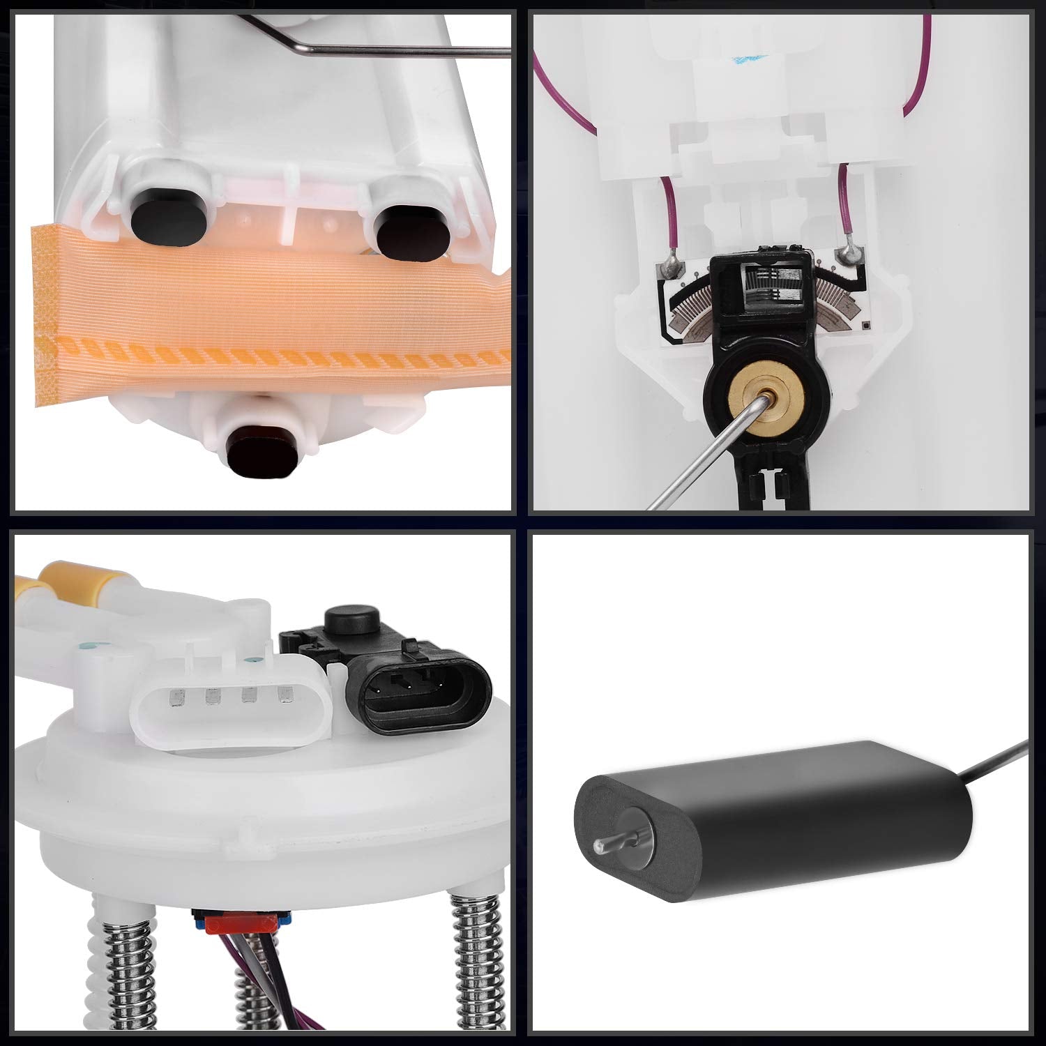 Dwvo Fuel Pump Compatible With 1997-2002 Chevy S10/Gmc Sonoma/Isuzu Hombre 4.3L (Come With Fuel Pressure Sensor)