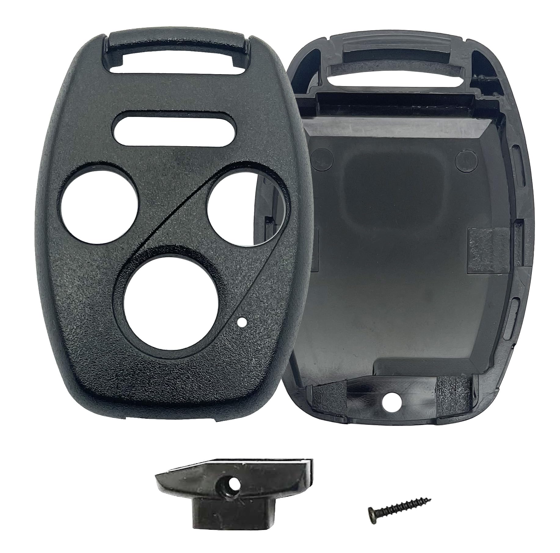 3+1 Buttons Replacement Key Fob Cover Case fit for Honda 2003-2012 Accord 2006-2013 Civic EX 2009-2015 Pilot 2005-2006 CR-V Ridg