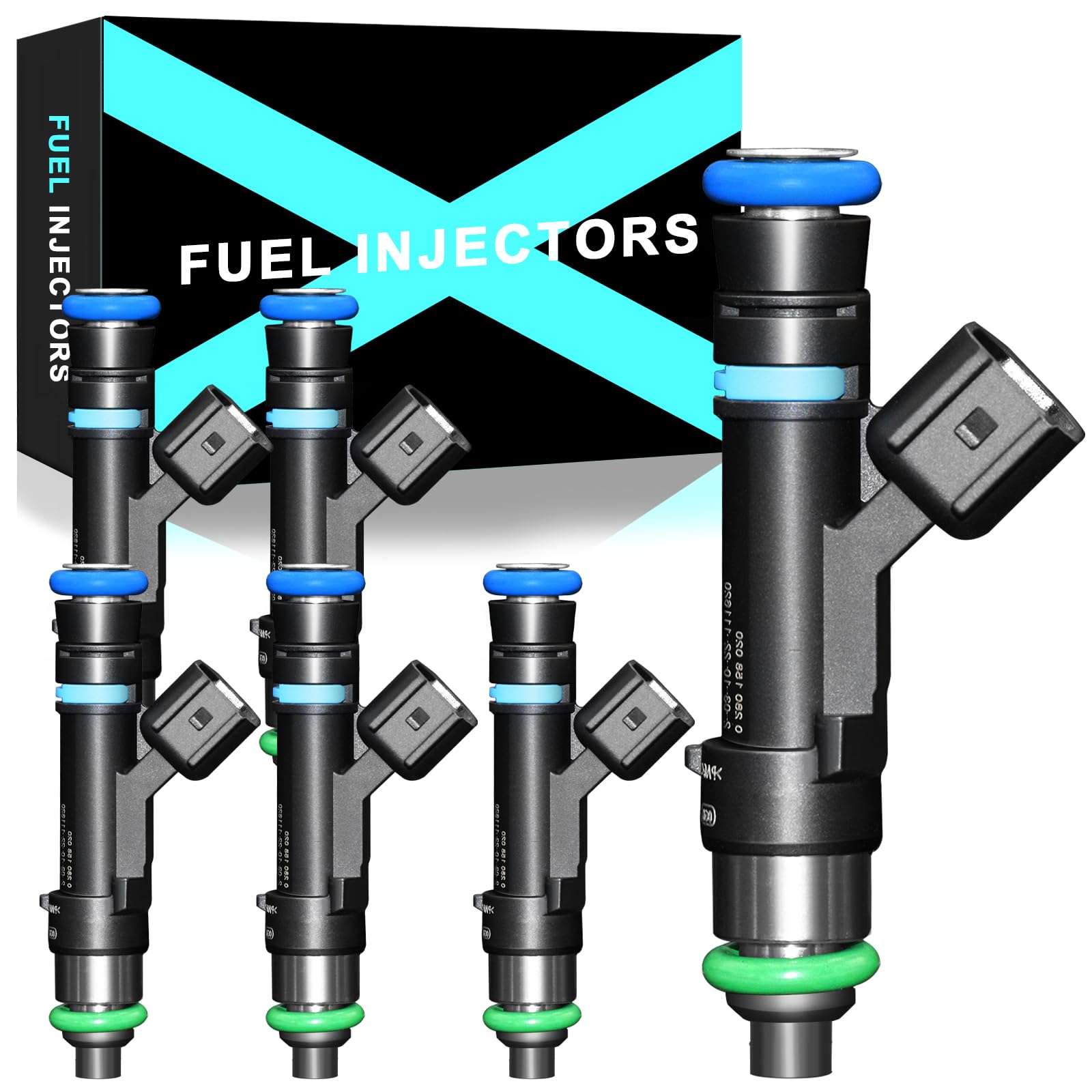 Aupeft Fuel Injectors For:-Jeep Grand Cherokee Liberty Commander For:-Ram 1500 For:-Dodge Nitro Durango For:-Mitsubishi Raider 3.7L 2004 2005 2006 2007 2008 2009 2010 2011 2012 Oe#0280158020 (8Pcs)