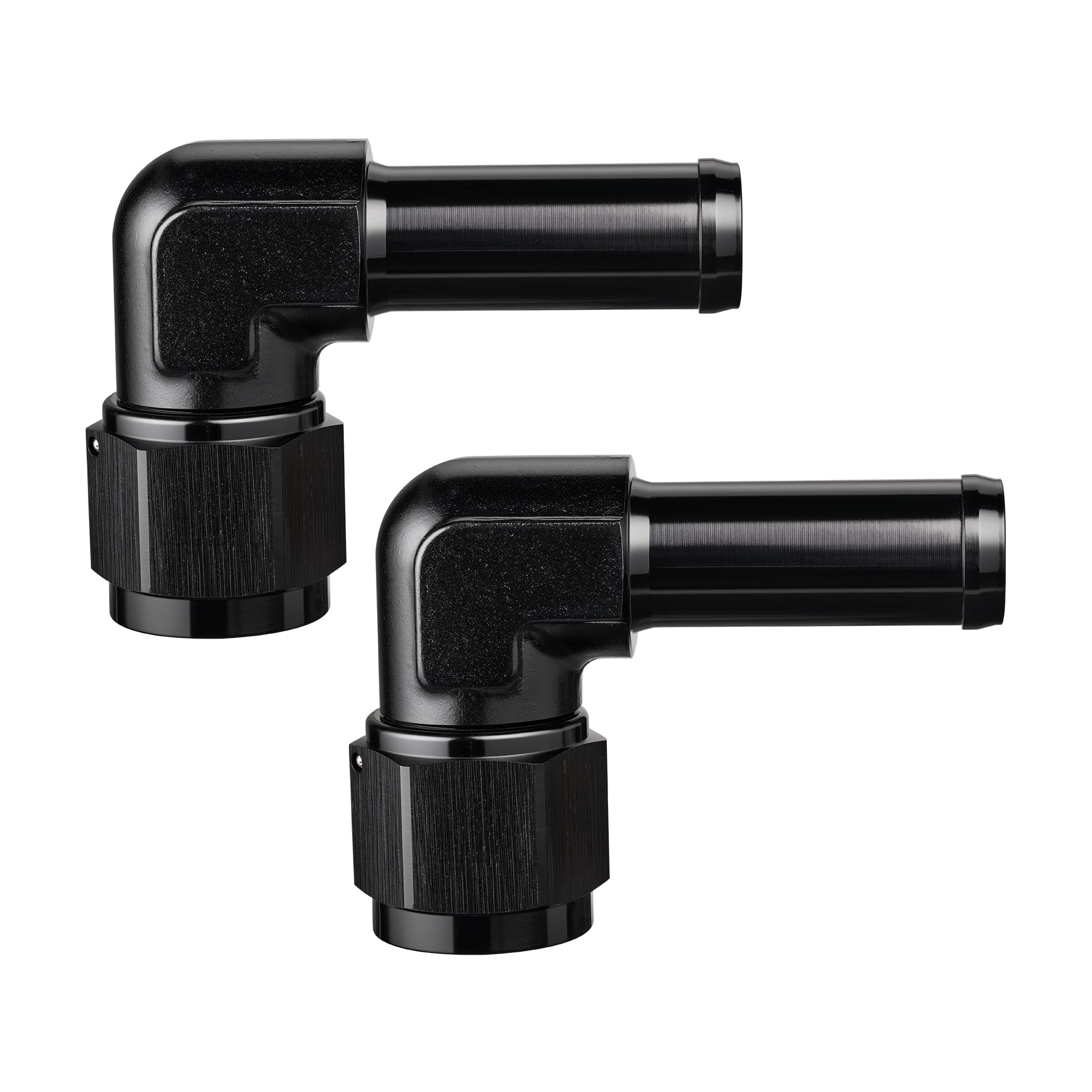 EVIL ENERGY 10AN Female to 5/8'' Barb Hose Fitting 90 Degree Swivel 2PCS