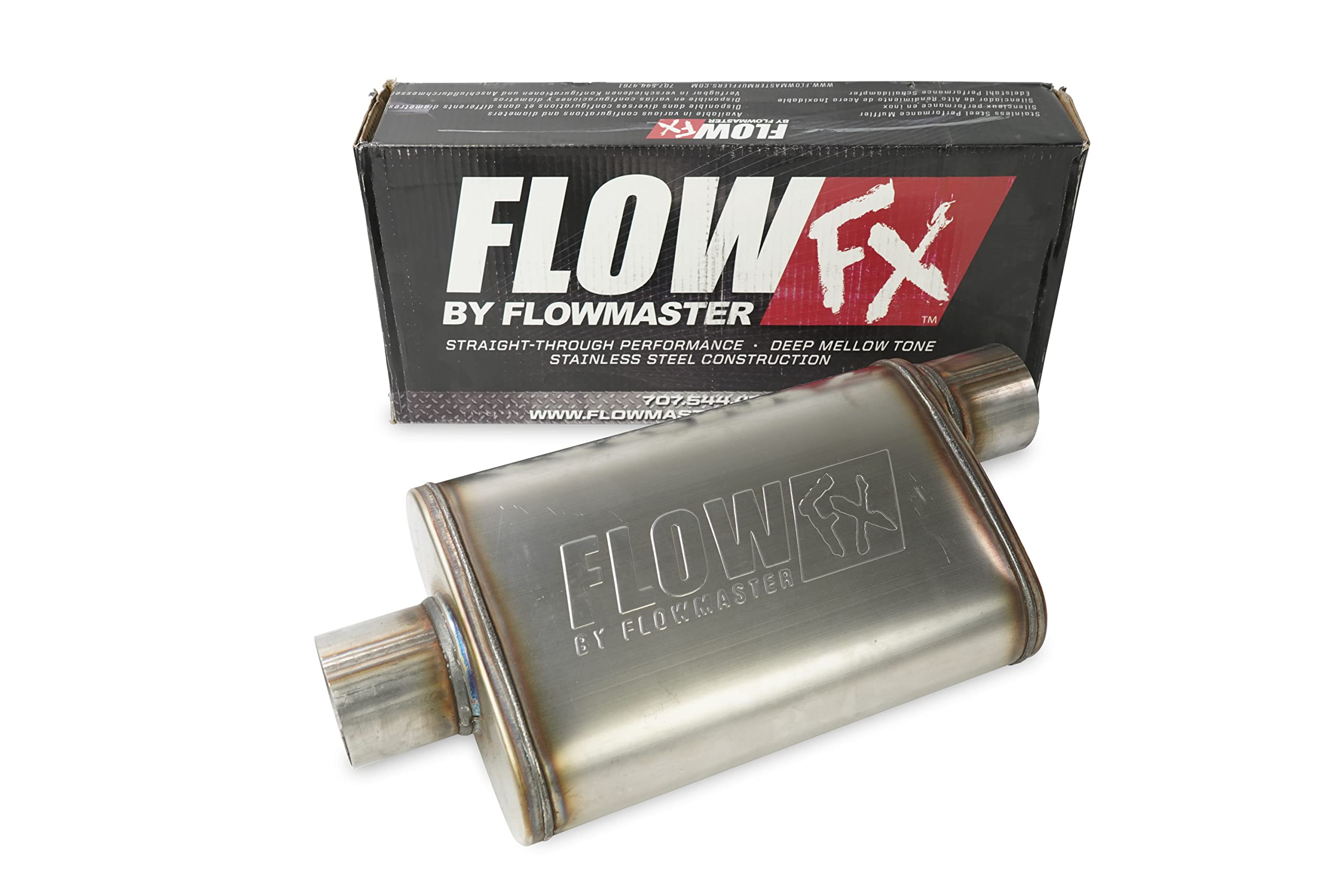Truck Exhaust Kits 2.5' Dual Exhaust Kit With Flowmaster Flow Fx Muffler Corner Exit With Chrome Tips Fits C10 Fits C15 63-72 Pickup Suv