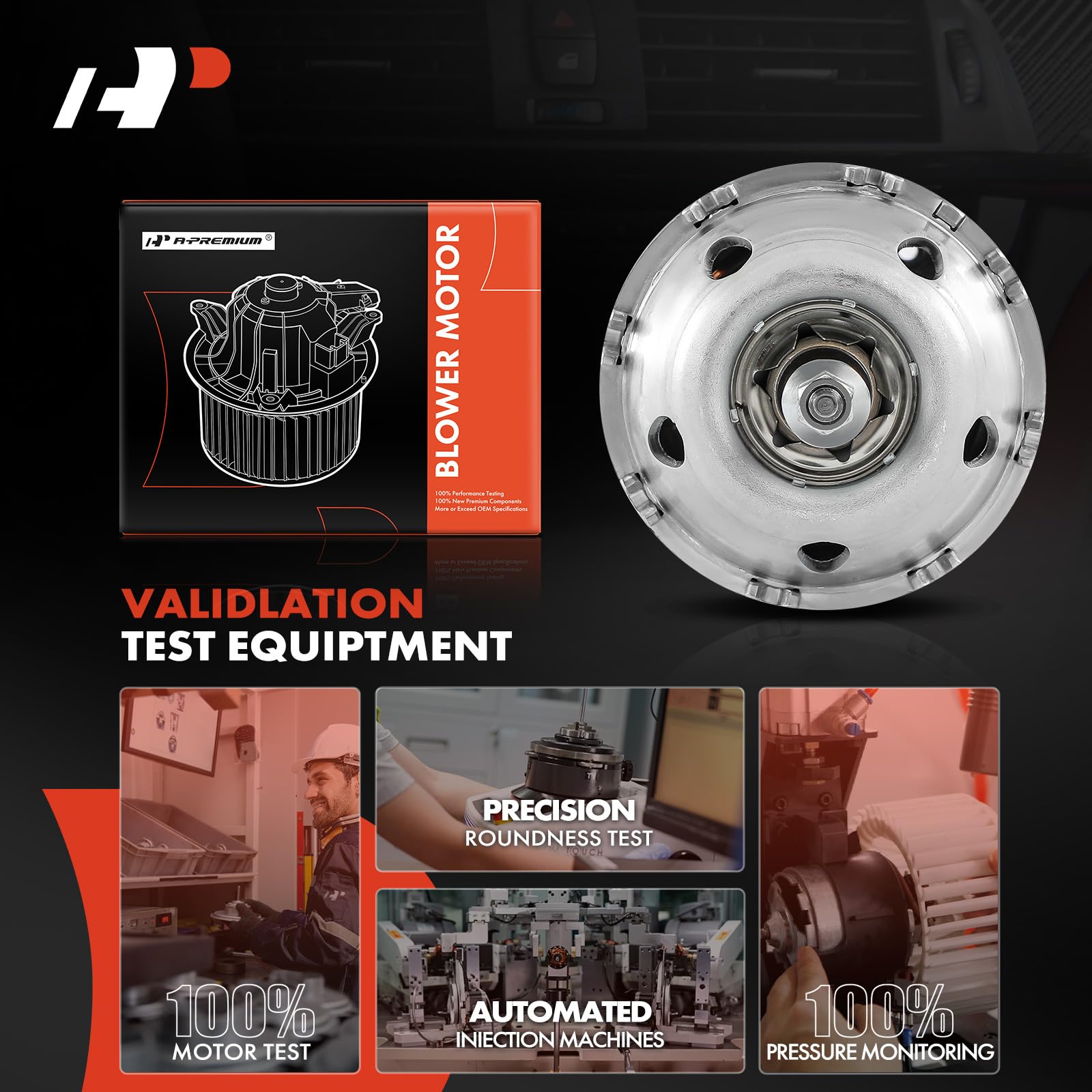 A-Premium HVAC Heater Blower Motor Assembly Compatible with Nissan Vehicles - X-Trail 2002 2003 2004 2005 2006 2007, L4 2.5L, Sport Utility - Front Side, Replace# 27225-8H31C, 27200-9H600