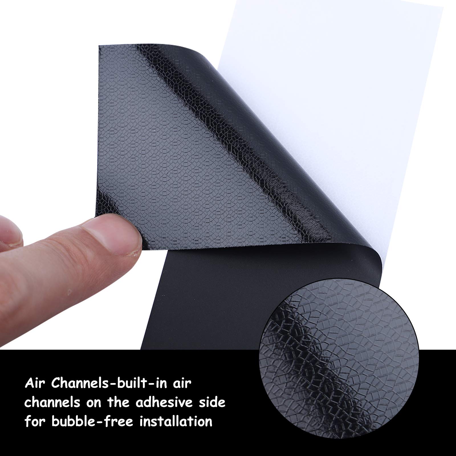 Lzlrun Free Tool Kit Matte Vinyl Tape For Black Out Chrome Delete Window Trim Door Trim (4Inches X 30Feet)