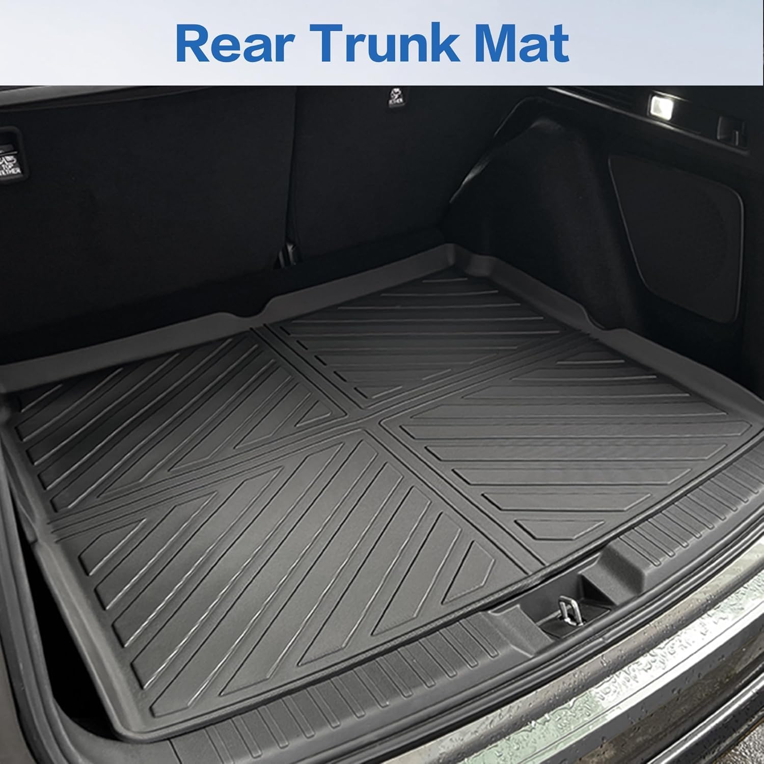 Weize Floor Mats And Cargo Liners For Honda Cr-V 2023 2024 2025 2026 (Include Cr-V Hybrid Models), All Weather Car Trunk Mat (Up