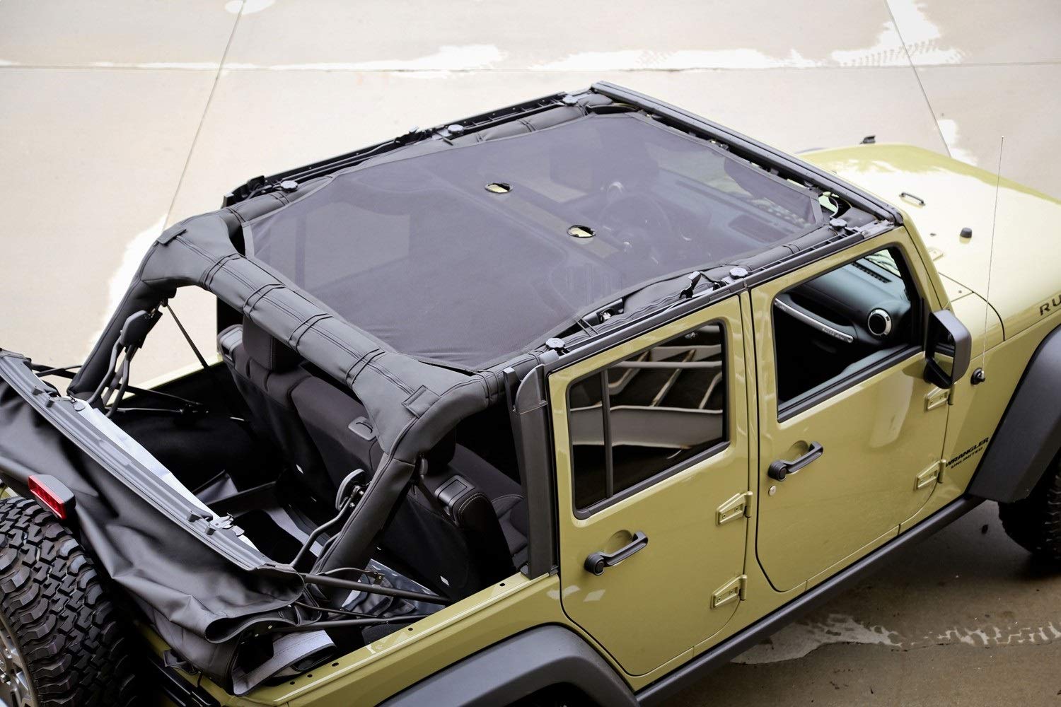 Rugged Ridge | Eclipse Sun Shade, Full, Black | 13579.05 | Fits 2007-2018 Jeep Wrangler Jk 4-Door