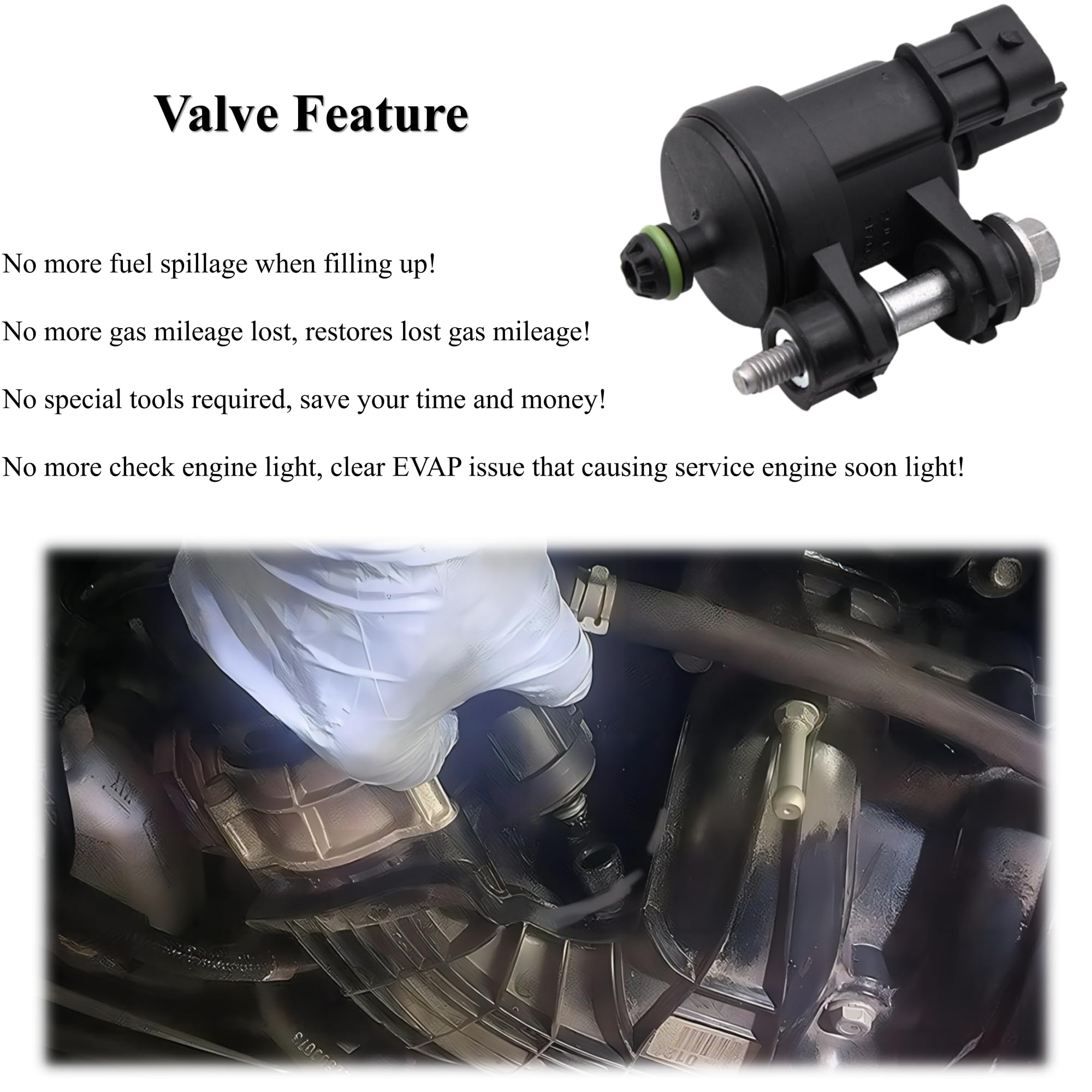 Vapor Canister Purge Valve - Compatible With Buick Enclave Lacrosse Cadillac Ats Cts Srx Xts Chevy Caprice Equinox Impala Gmc Ac