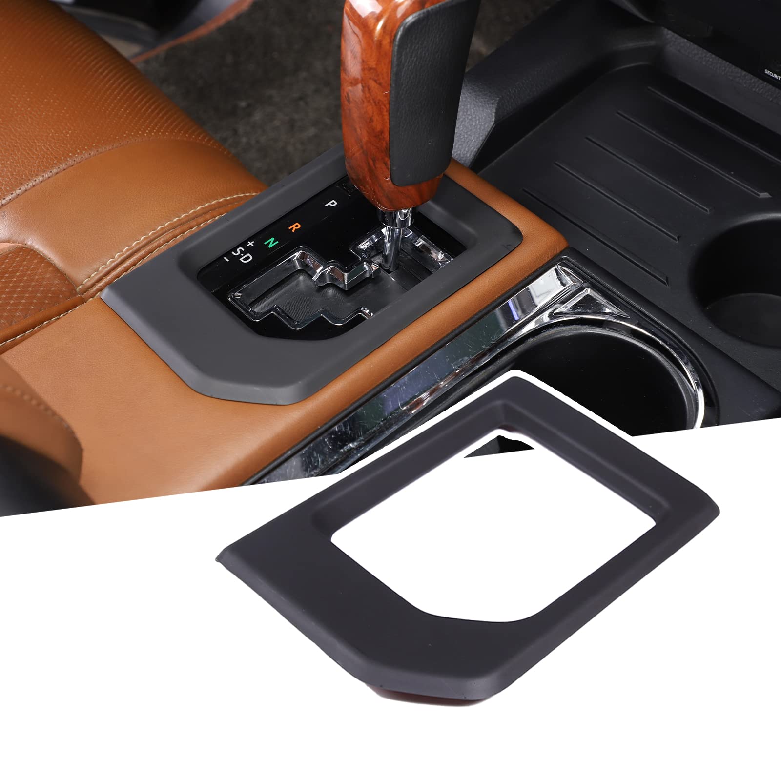 Llkuang For Toyota Tundra 2014-2021 Abs Center Console Gear Shift Panel Frame Trim Car Accessories (Matte Black)