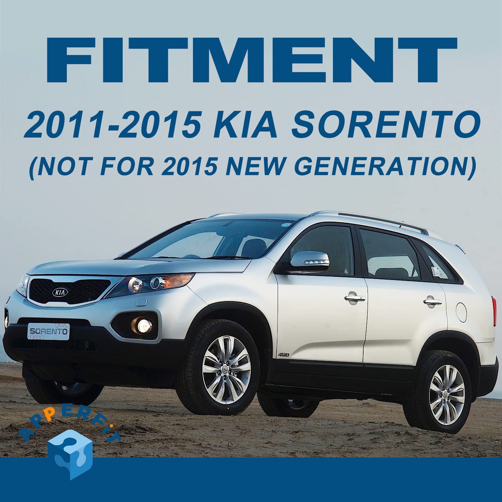 APPERFiT Exterior Door Handle Compatible with Kia Sorento 2011 2012 2013 2014 2015 2nd Gen Rear Right Passenger Side Replaces 82