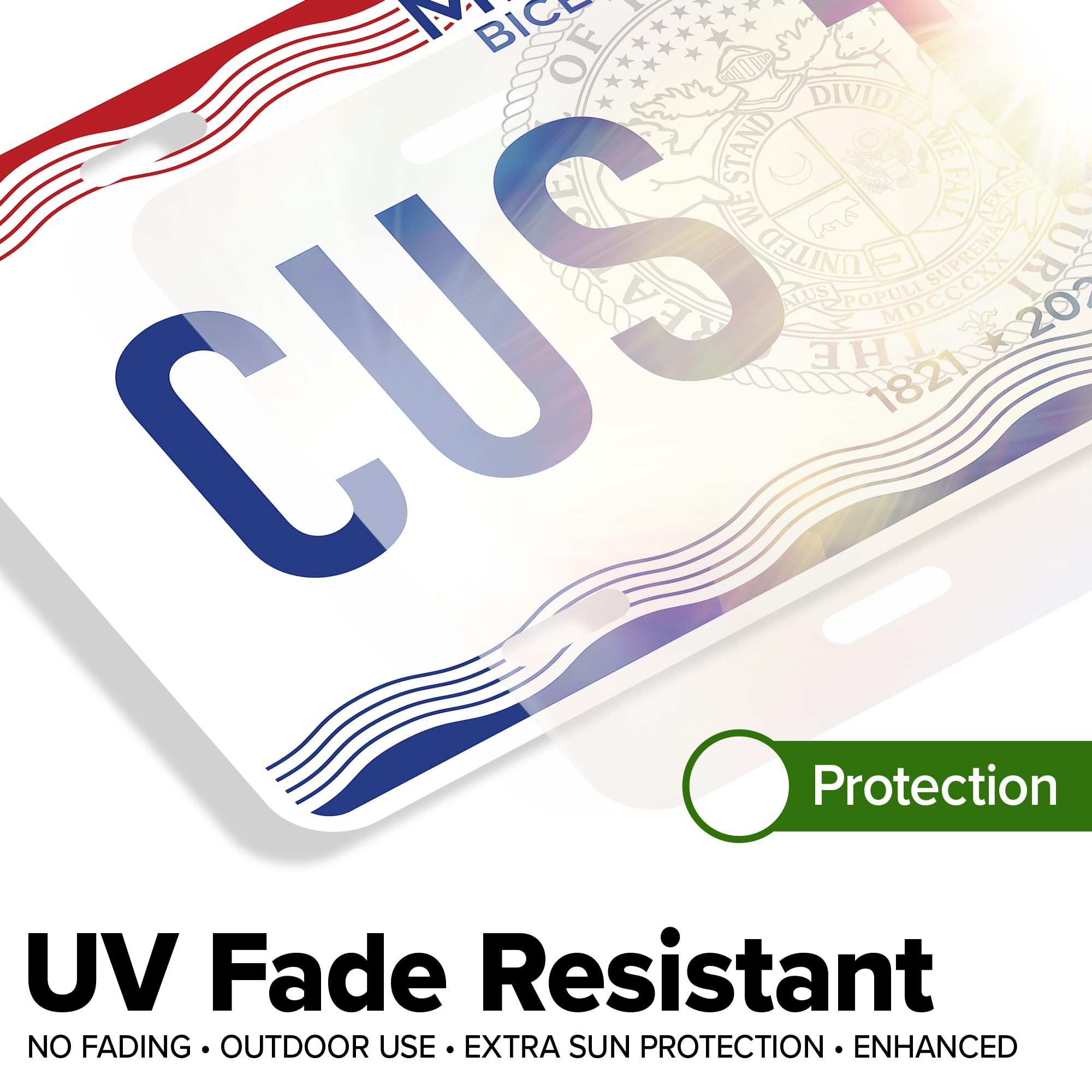 Custom Missouri License Plate, Personalized License Plates For Car, 6X12 Inch, Rust-Free Fade Resistant Aluminum, Usa Made By My