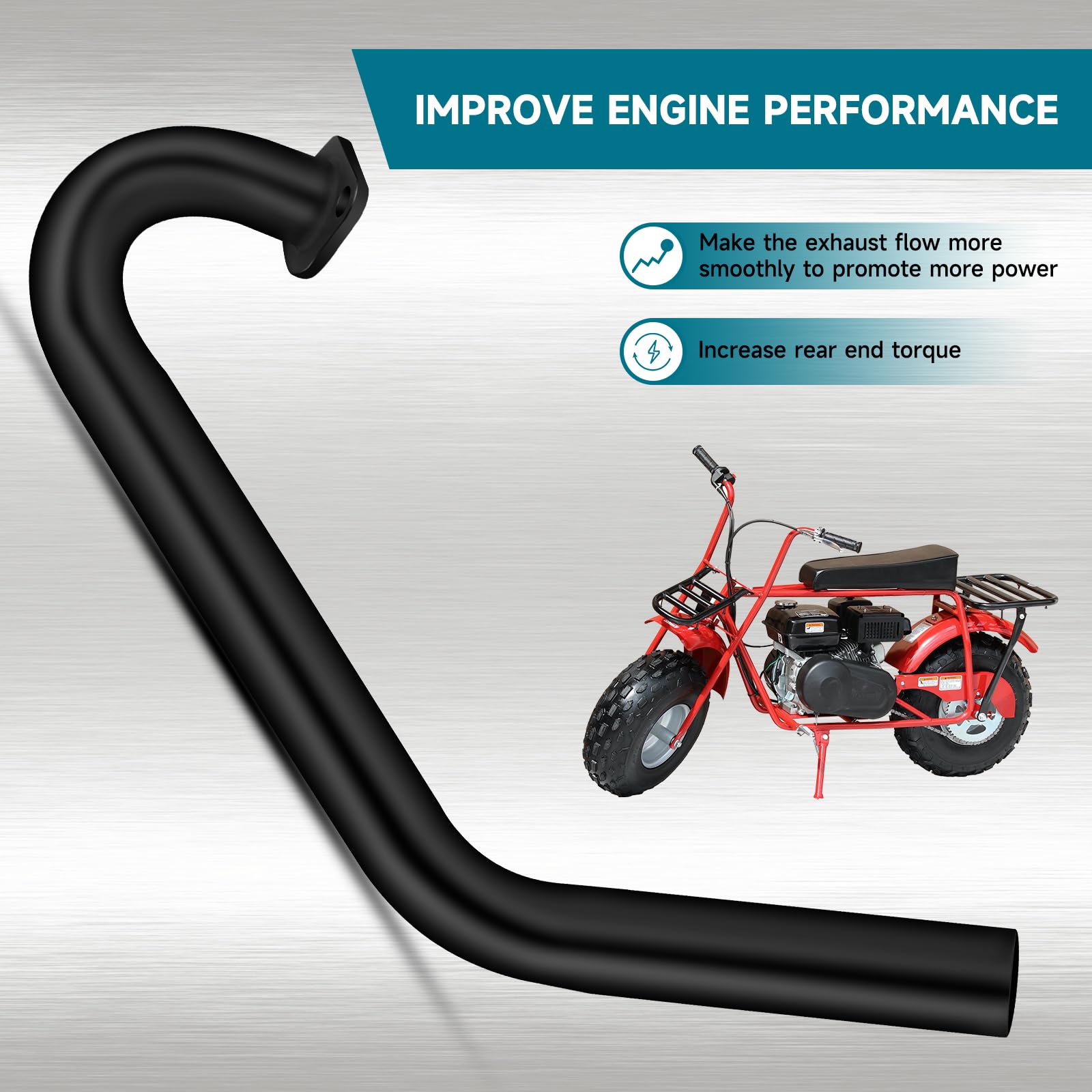 Fvrito 212Cc Exhaust Muffler Kit For Predator 196Cc 224Cc 6.5Hp Coleman Ct200U Bt200X Ct200U-Ex Kt196 Gx200 Tillotson Mini Bike