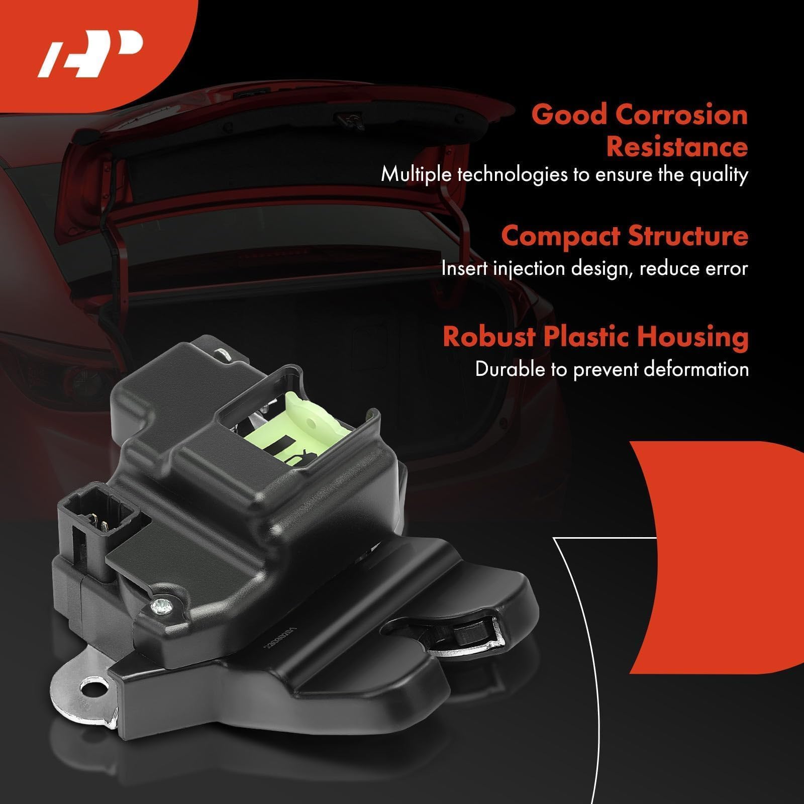 A-Premium Rear Door Lock Latch Actuator Compatible with 2012 2013 2014 2015 2016 2017, Sedan, Without Keyless Entry, Door Lock Latch Actuator, 812301W000, 81230-1W000, 812301W010, 81230-1W010