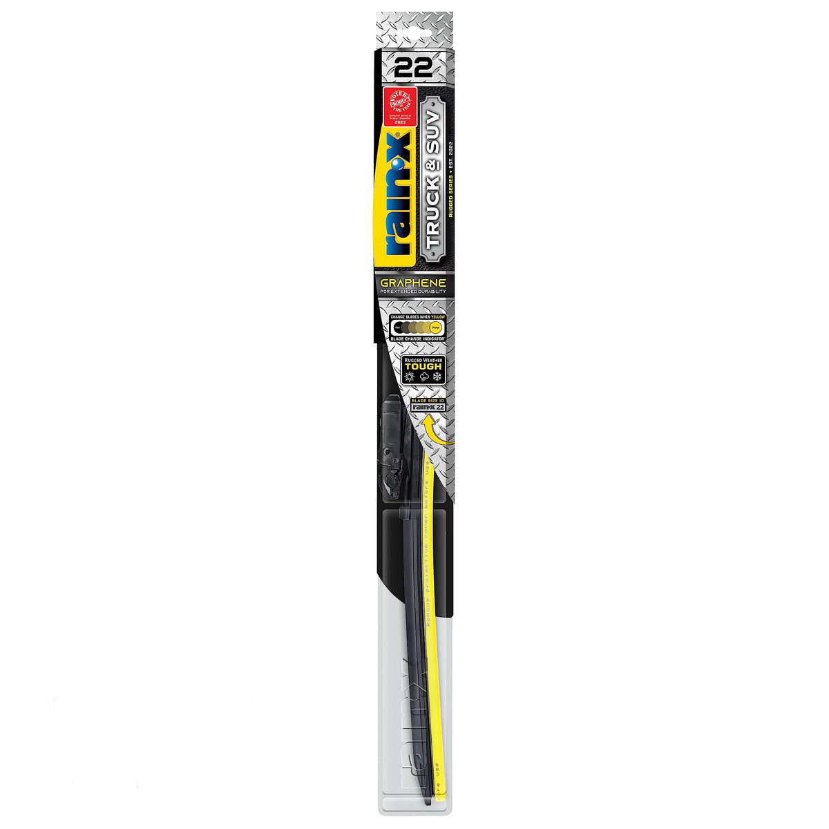 Rain-X 870122 Truck & Suv Rugged Series Premium Wiper Blades, 22 Inch Windshield Wipers (Pack Of 1), Automotive Replacement Wind
