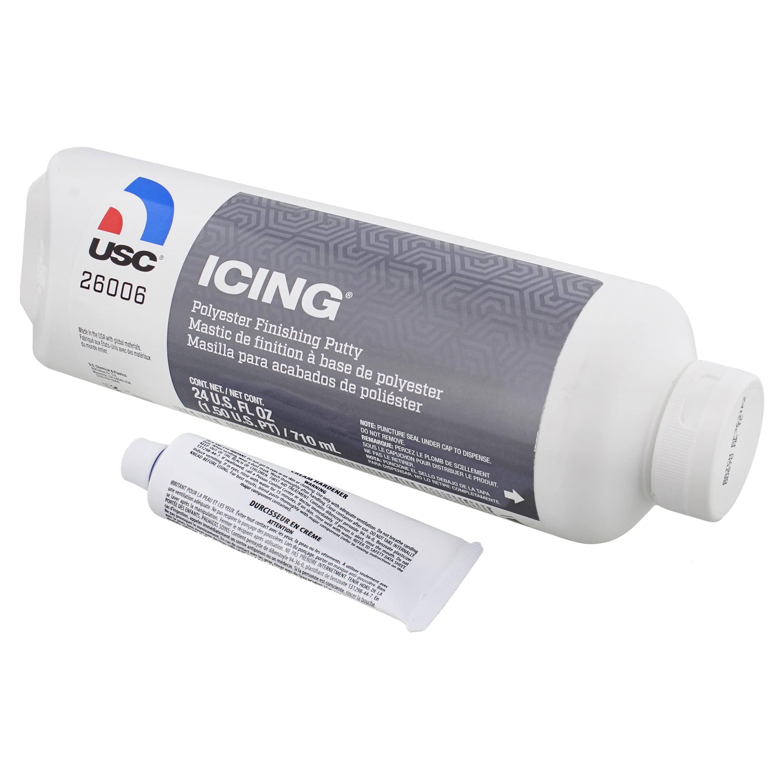 Usc 26006 Icing 24 Oz Tube - Glazing & Finishing Filler Putty