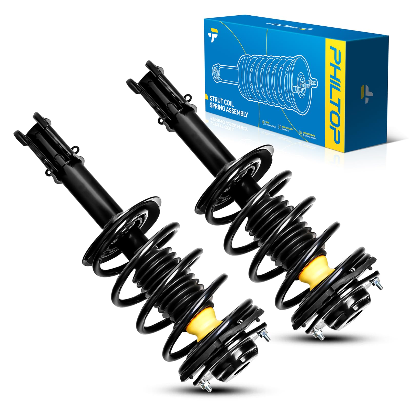 Philtop Front Struts Fit For Pt Cruiser 2001 2002 2003 2004 2005 2006 2007 2008 2009 2010, Complete Strut Assembly 171592,Struts