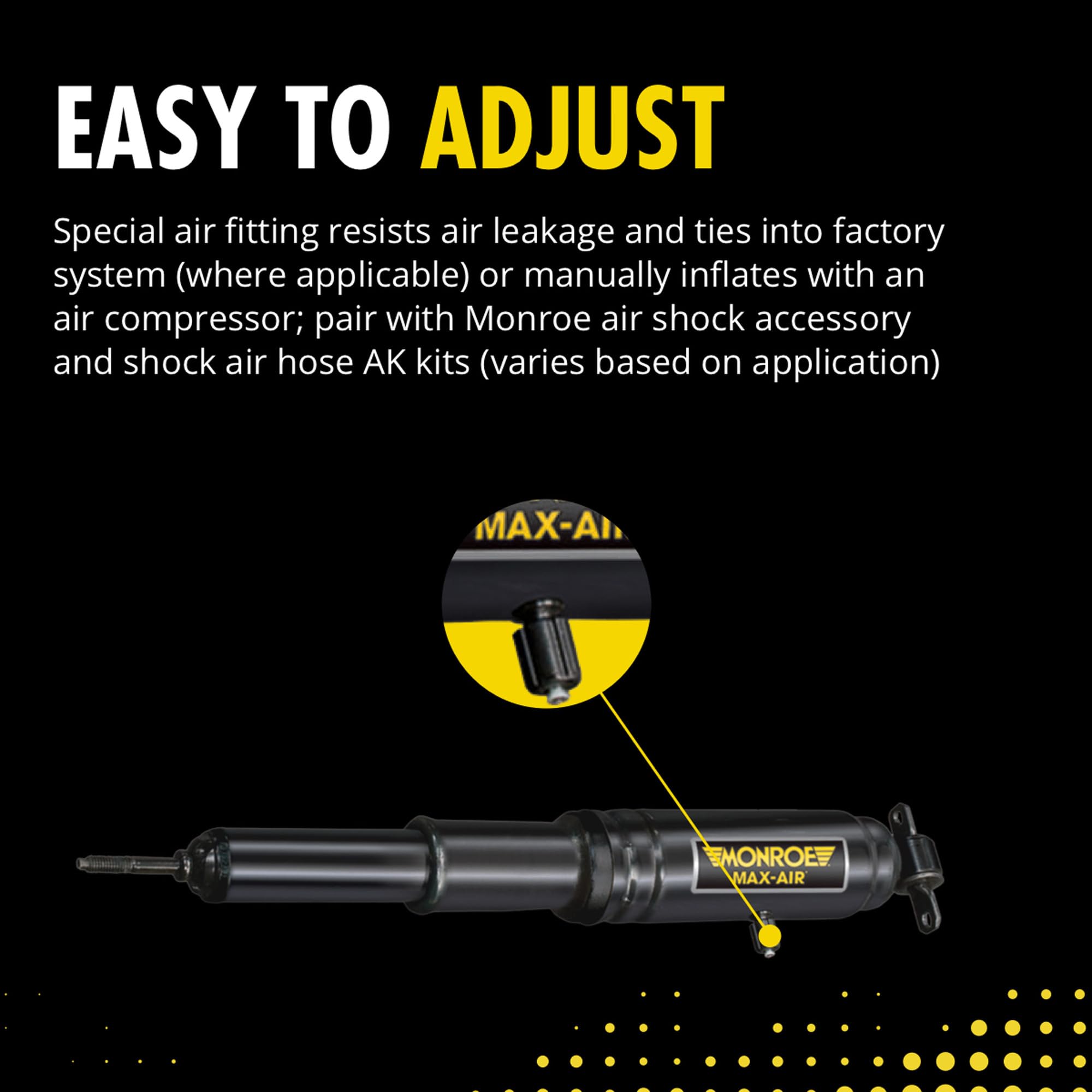 Monroe Max-Air Ma829 Air Adjustable Air Shock Absorber Pack Of 2