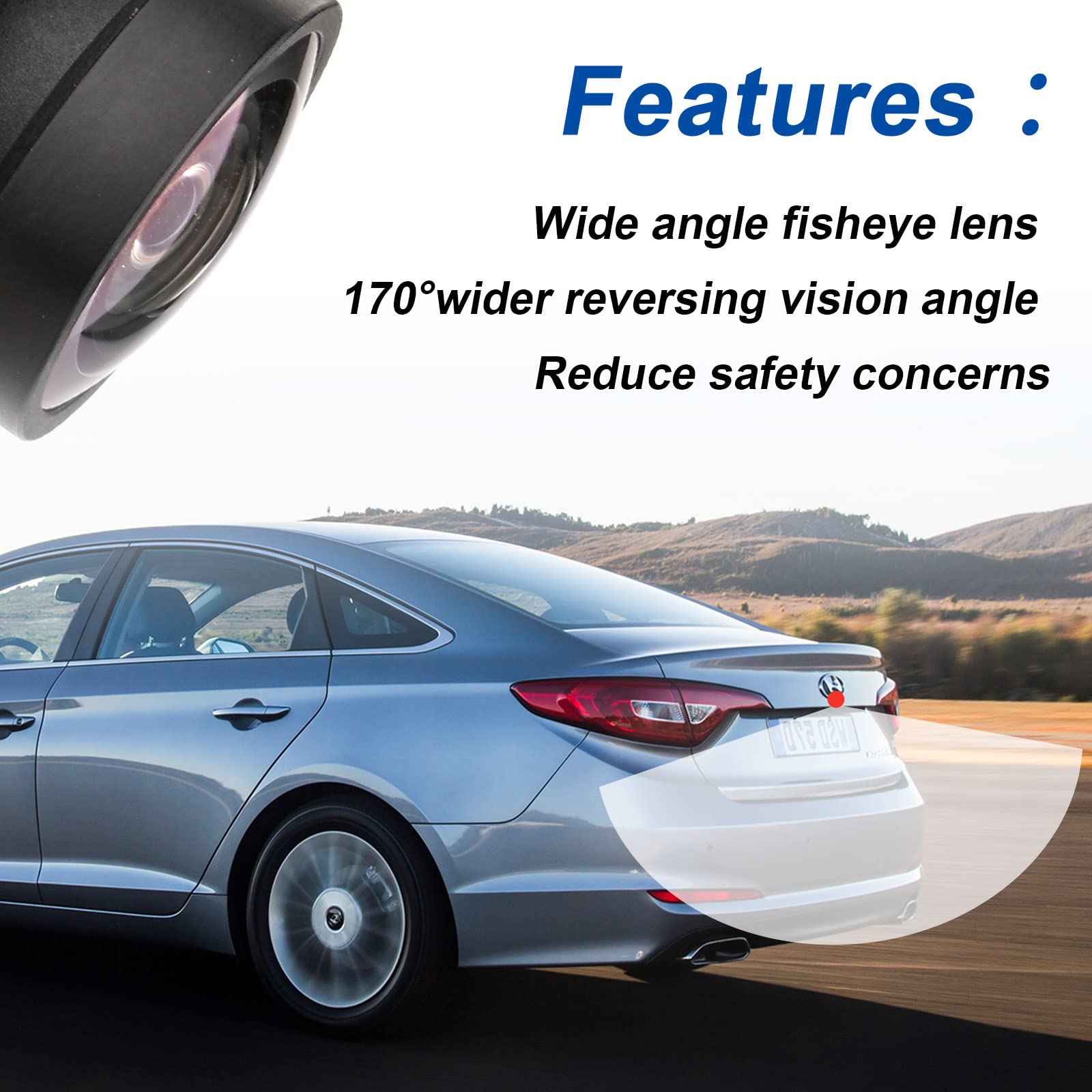 Backup Camera Rear View Camera Compatible With Hyundai Sonata 2015 2016 2017 Parking Park Assist Camera Replaces # 95760-E6201