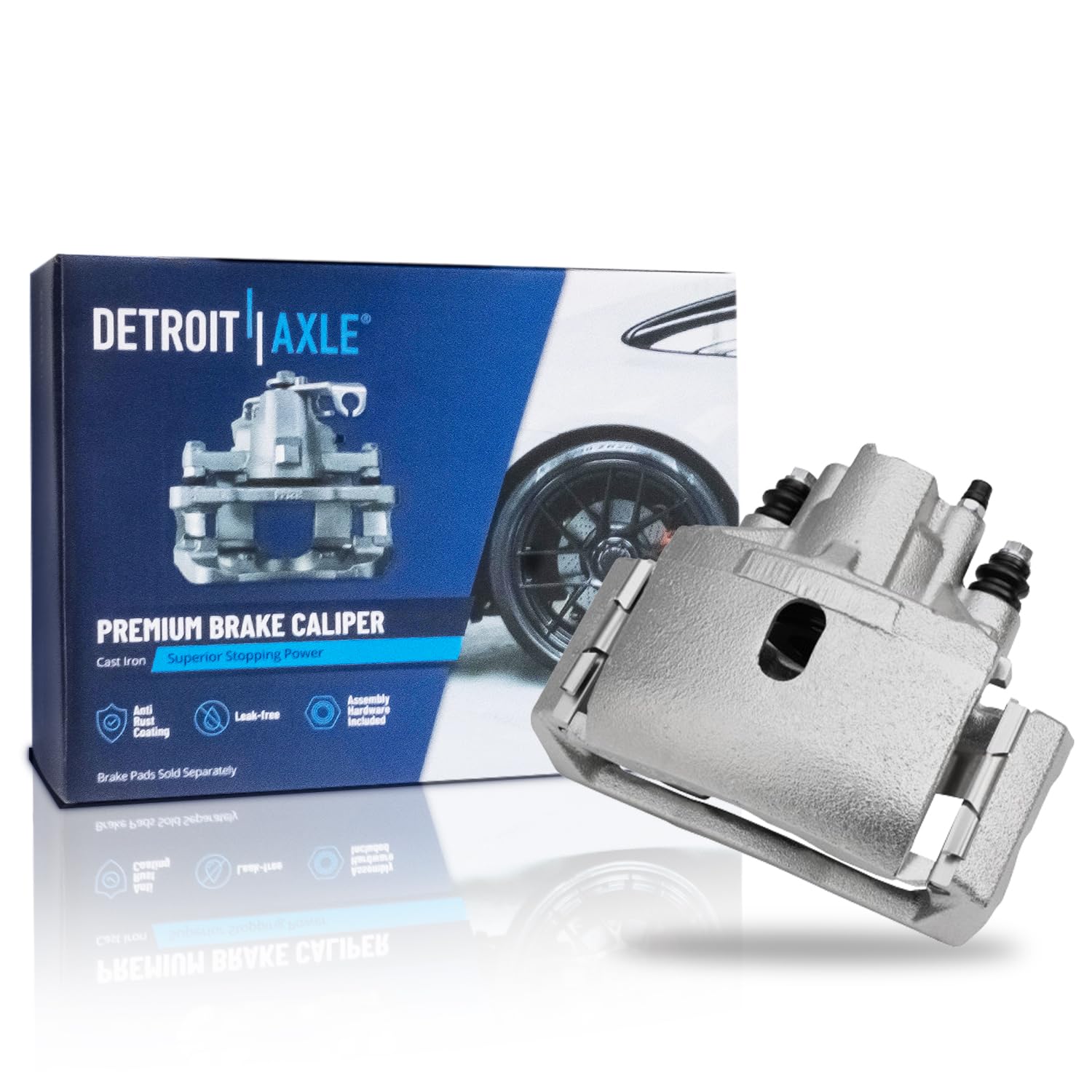 Detroit Axle - Rear Right Brake Caliper for 2002-2018 Dodge Ram 1500, 2004-2009 Durango, 2007-2009 Chrysler Aspen, 2019-2023 Ram
