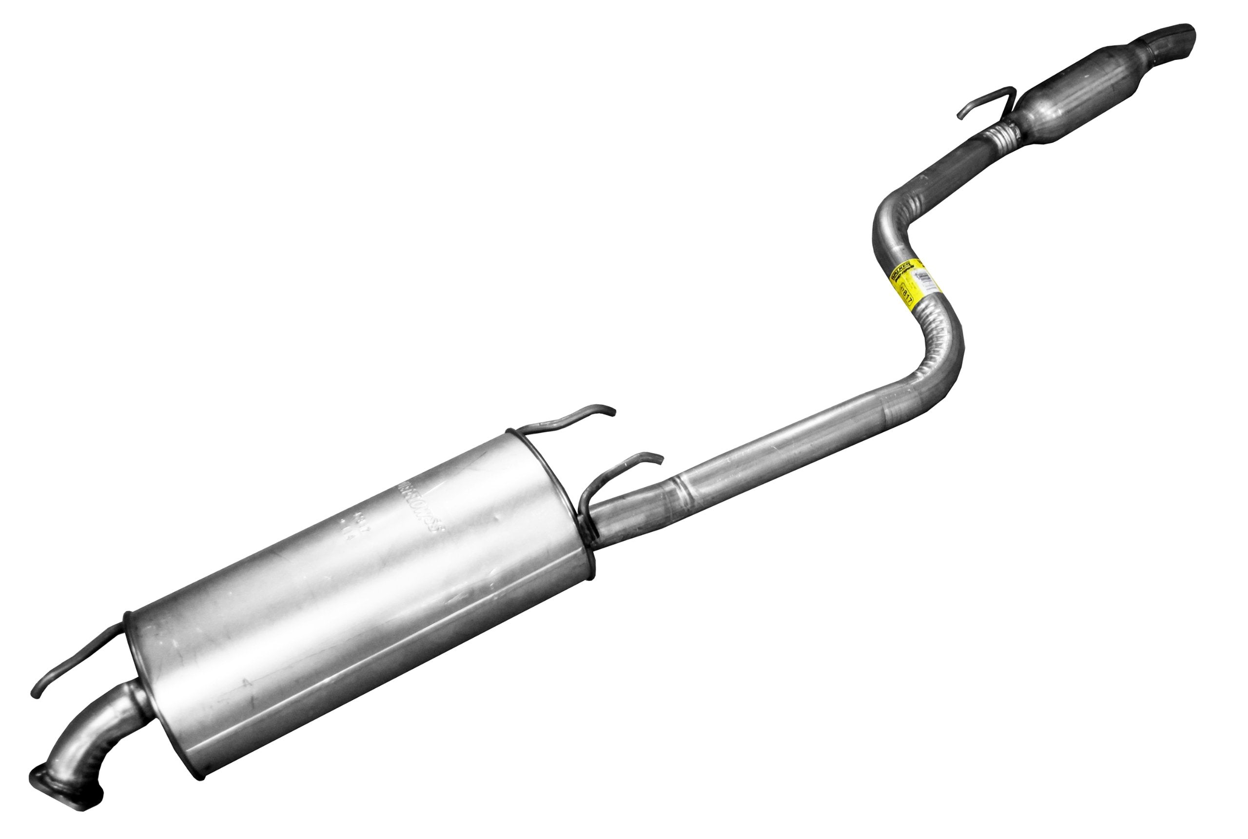 Walker Quiet-Flow SS 47817 Direct Fit Exhaust Muffler Assembly 2.25'' Inlet (OD) 2.5'' Outlet (OD) for Toyota Highlander