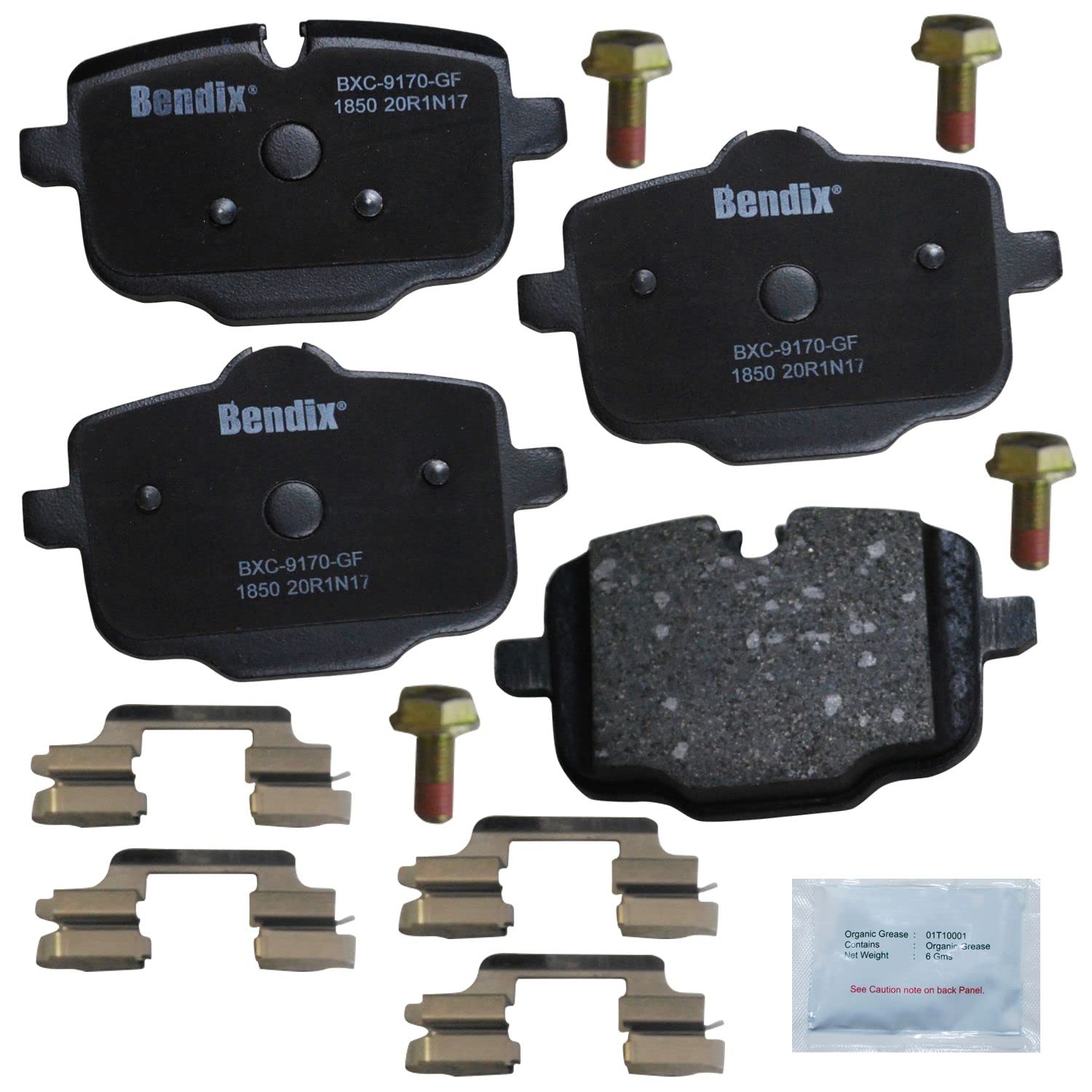 Bendix Priority1 Cfc1850 Ceramic Rear Brake Pads For Select Models Bmw 530E,Xdrive,530I,540D 540I,640I Xdrive Gran Turismo,740E 