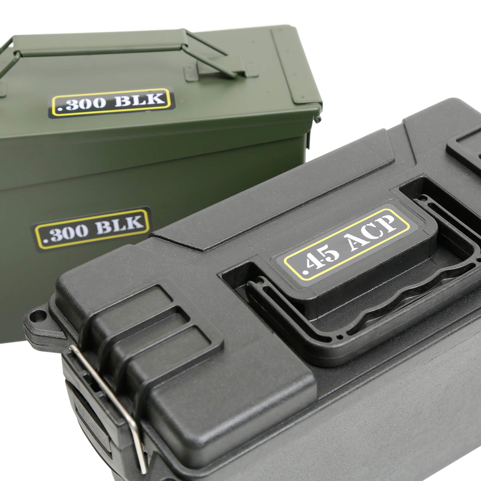 Aolamegs Ammo Can Vinyl Sticker Set Decal Label For Cans Cases Boxes .22 .223 .308 9Mm .380 .45 5.56 7.62 12Ga 300Blk (20 Pack/5