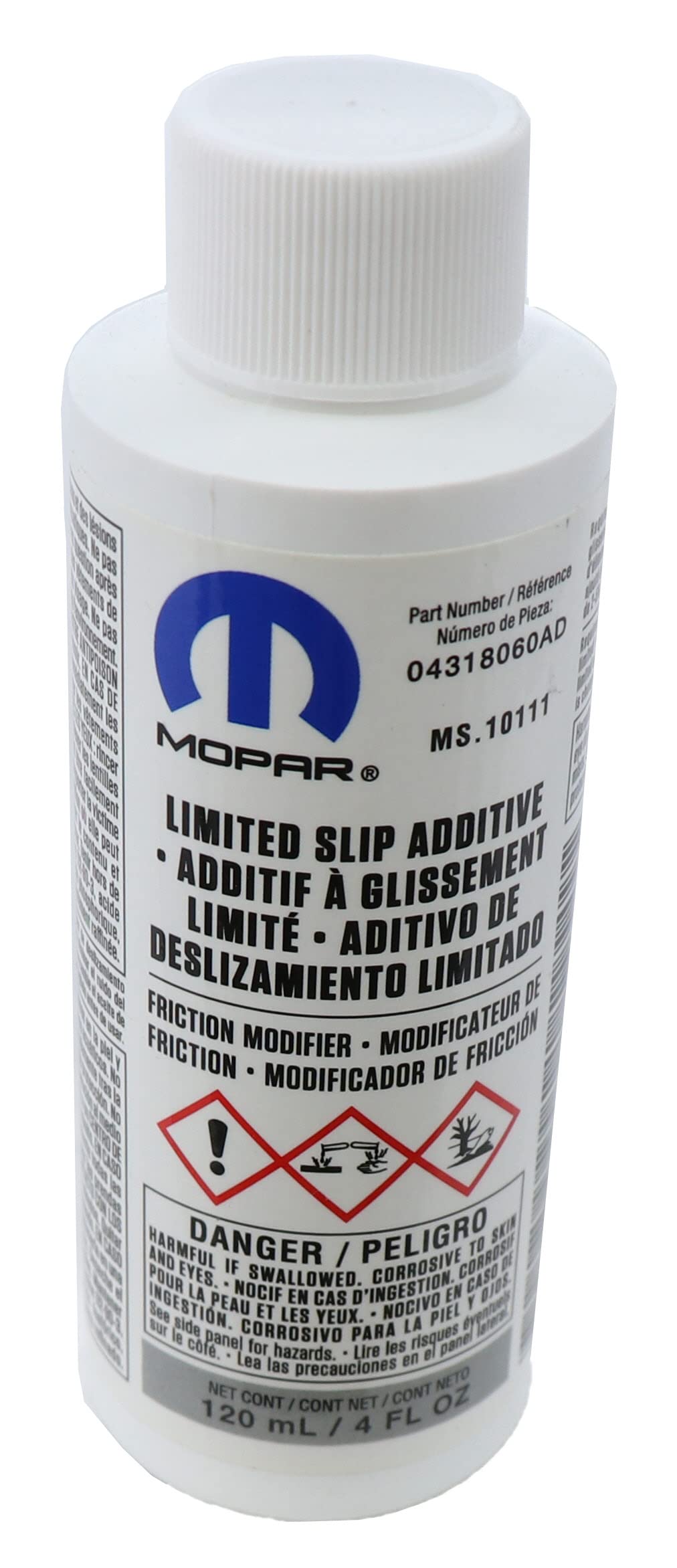 Genuine Mopar Fluid 4318060Ab Limited Slip Additive - 4 Oz. Bottle