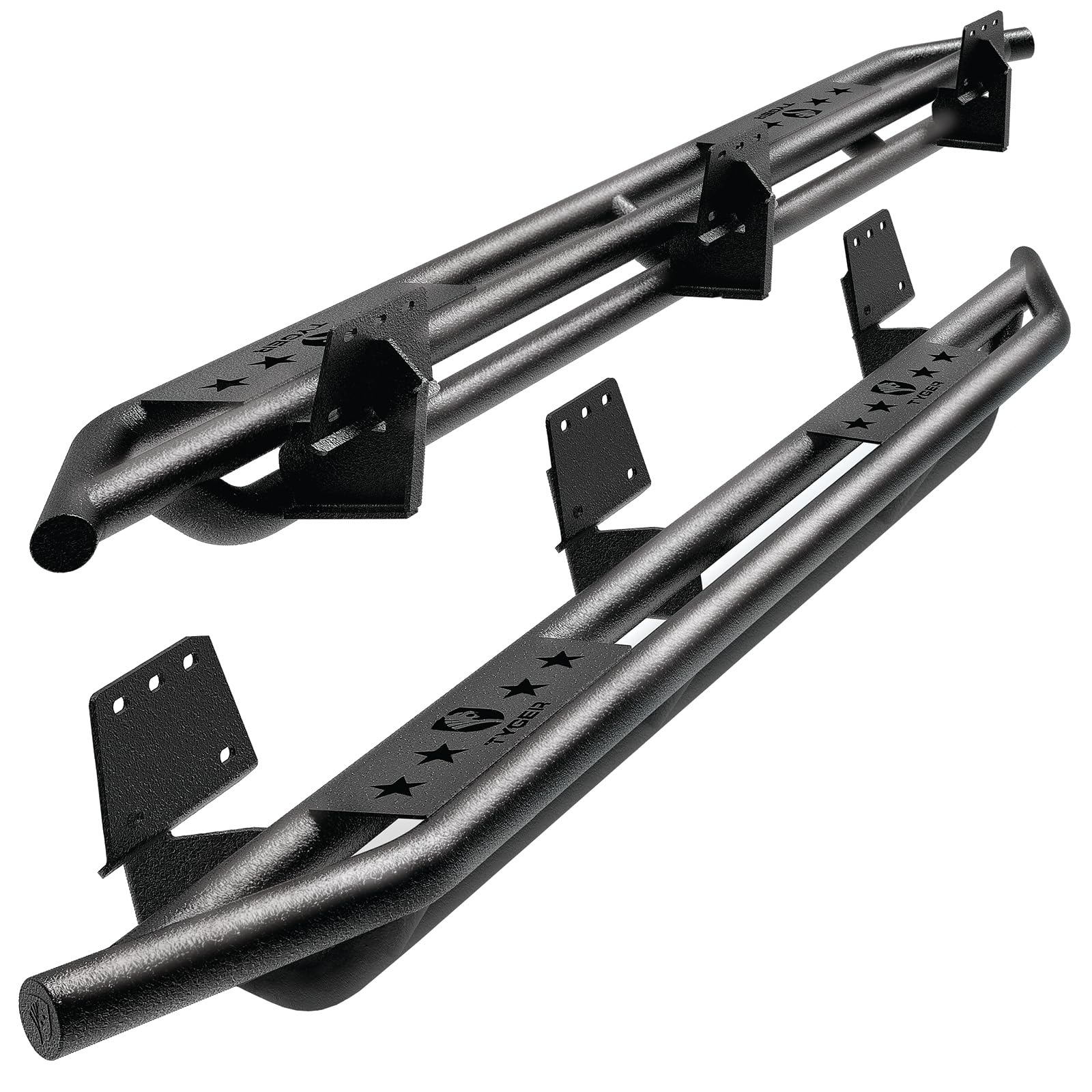 Tyger Auto Star Armor Compatible With 2019-2025 Ram 1500 (Not Fit 19-24 Classic) | Crew Cab | Tg-Am2D20608 | Side Step Rails Ner