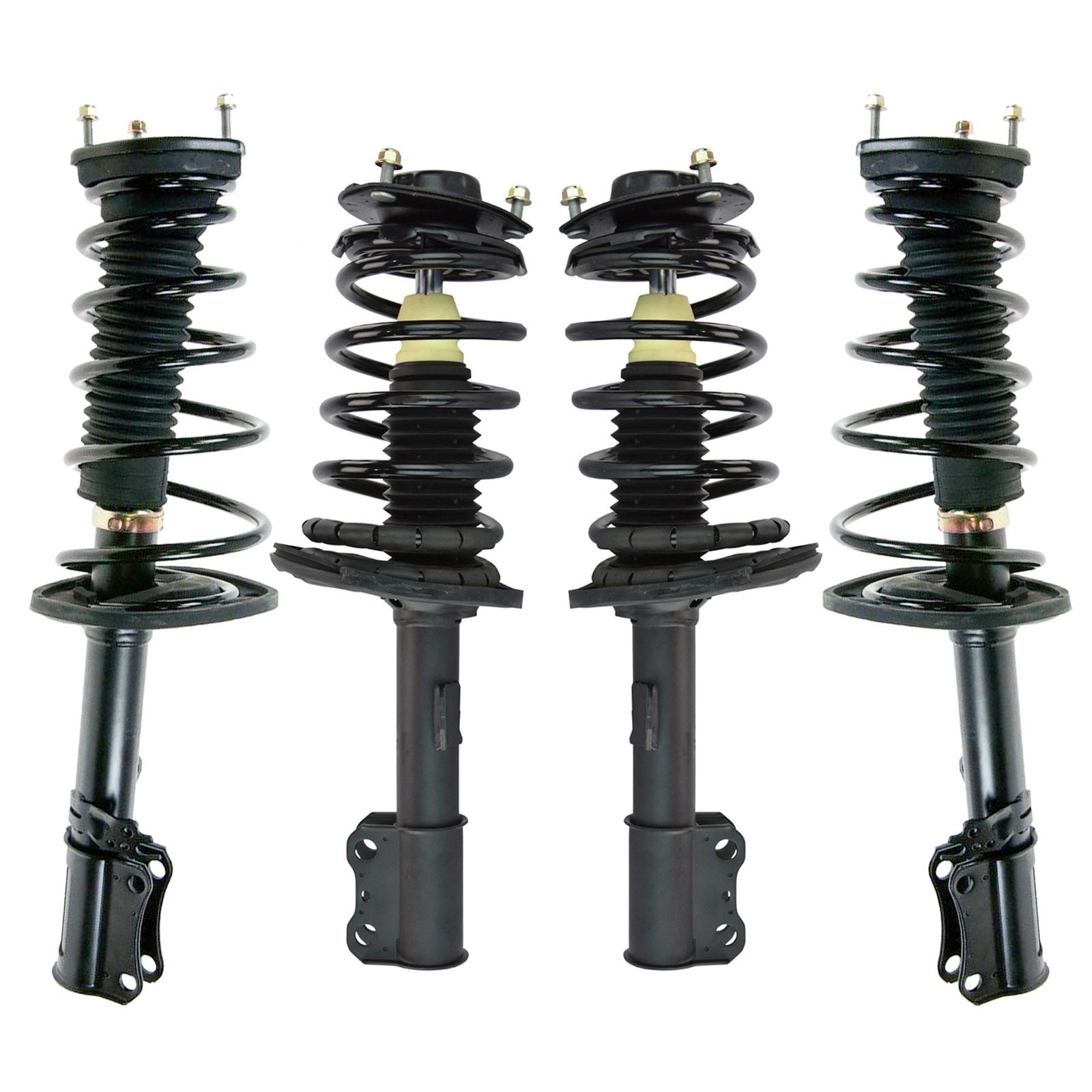 Trq Front And Rear Strut & Coil Spring Assembly Set Driver & Passenger Sides Compatible With 04-06 Lexus Es330 Toyota Camry