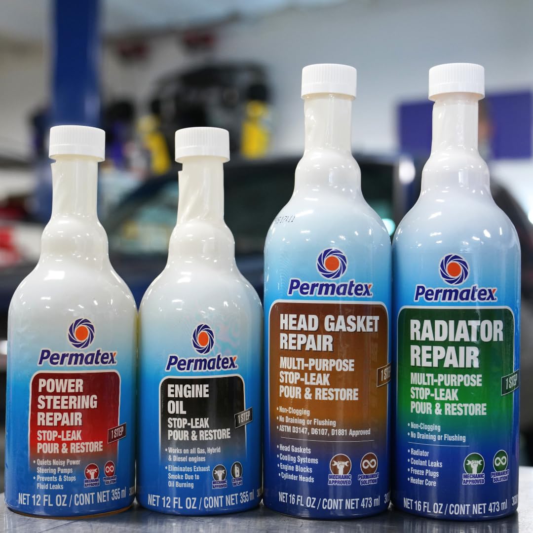 Permatex 30300 Head Gasket Repair - Multi-Purpose Stop-Leak, 16 Fl. Oz, Seals Head Gaskets While Preventing Future Leaks