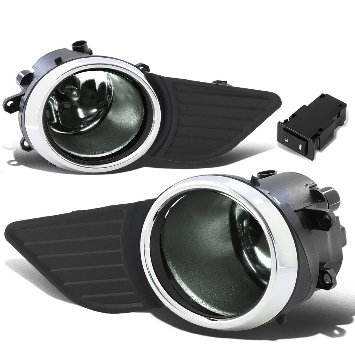 DNA MOTORING FL-ZTL-221-SM Front Bumper Fog Light With Switch Driver & Passenger Side Enhance visibility [Compatible with 11-17 