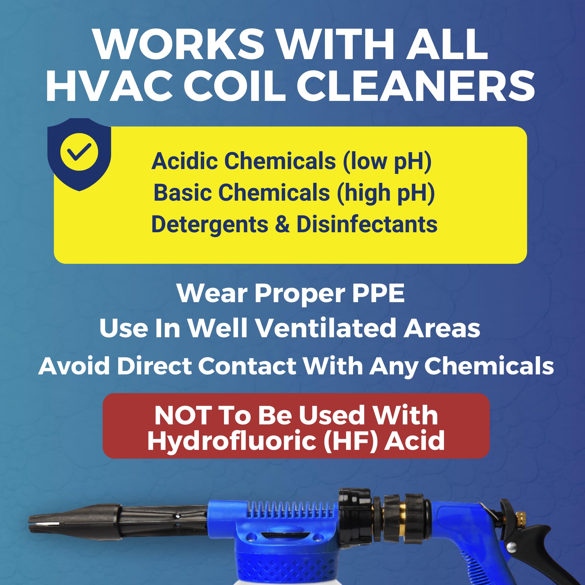 Hvac Guys Coil Cannon Cleaner Mixing Sprayer For Air Conditioner And Refrigeration Coil Cleaner Dilution Ratios - 2-Qt. Size - W