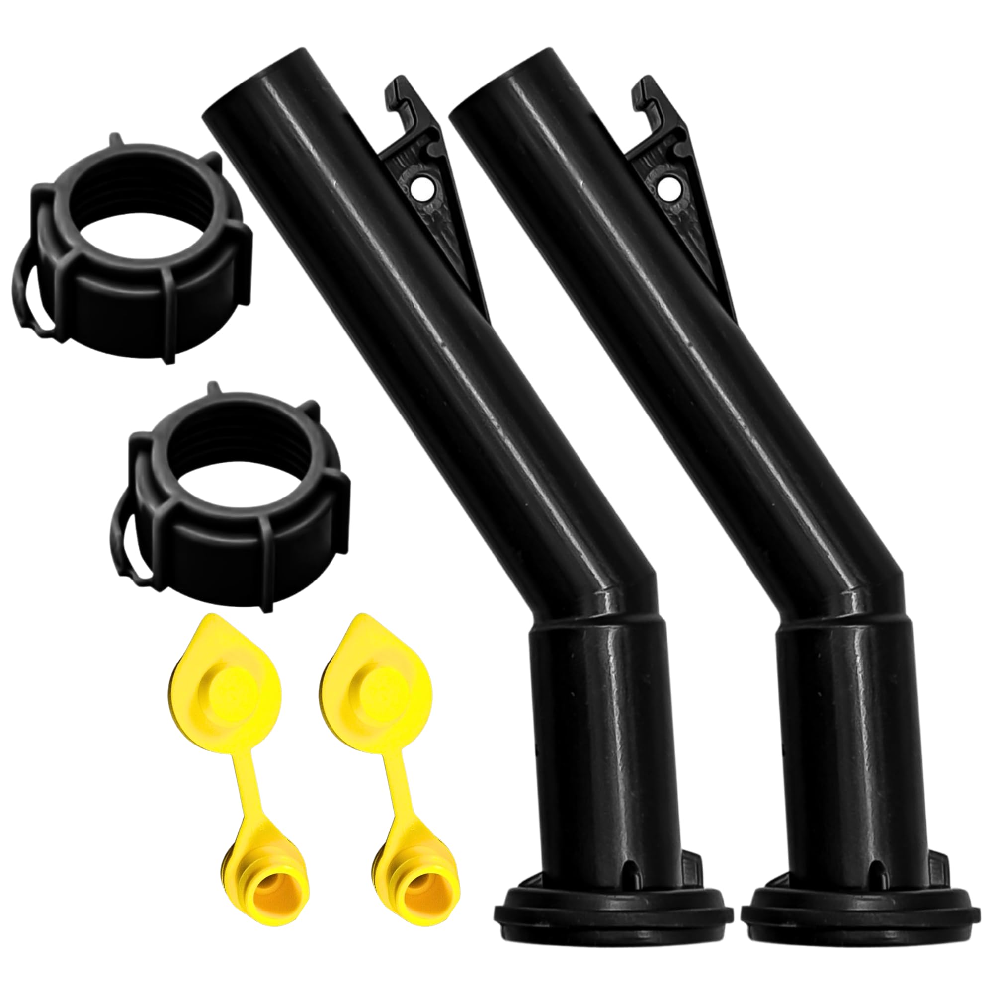2 - Fuel Gas Can Jug Spouts, Rings & Vents for Blitz Wedco Scepter Essence Midwest Eagle