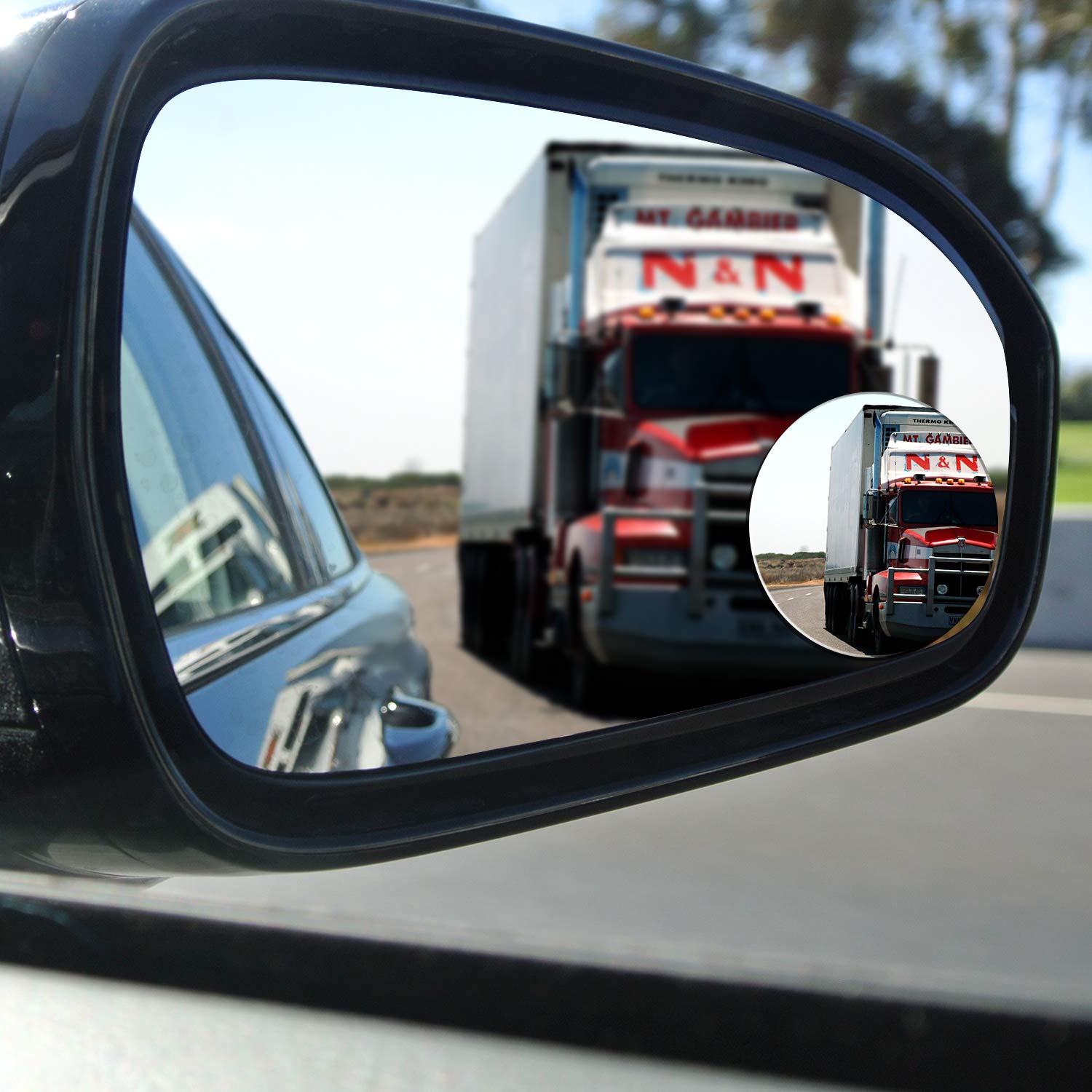 Boao 16 Pieces Car Waterproof Film Anti Rain Mirror Film Waterproof Car Blind Spot Side View Mirror Film Frameless Convex Rear V