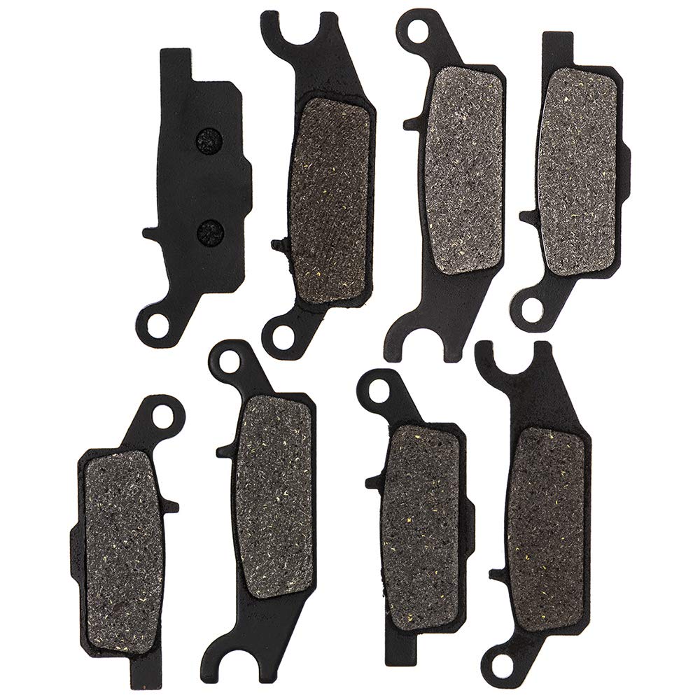 Niche Brake Pad Kit For Yamaha Grizzly 700 550 3B4-W0045-00 3B4-W0045-10 Front Rear Semi-Metallic