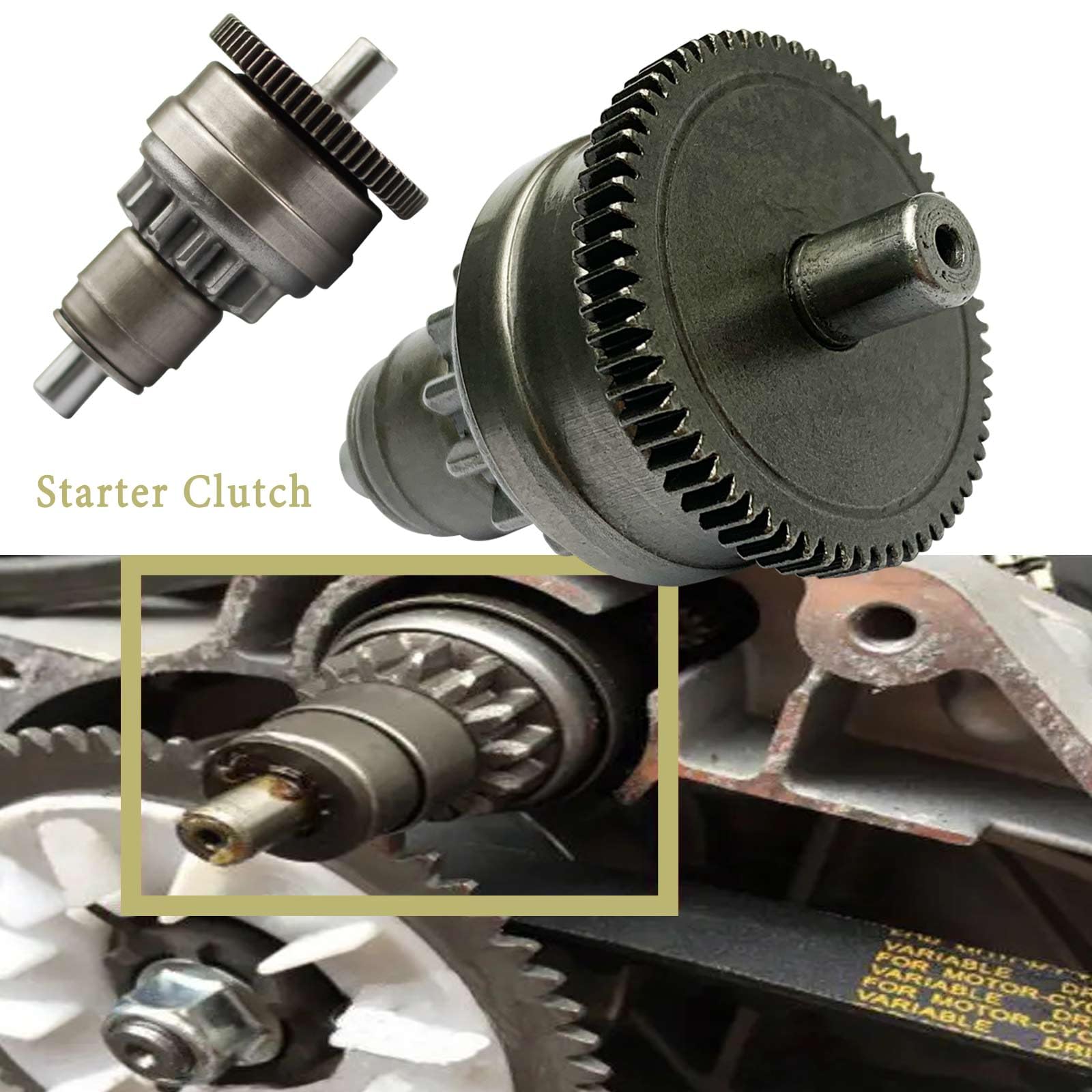 Start Gear Kick Start Gear Shaft Pedal Kit Replacement For Gy6 49Cc 50Cc 139Qmb Engine Moped Atv Scooters Roketa Taotao Jonway
