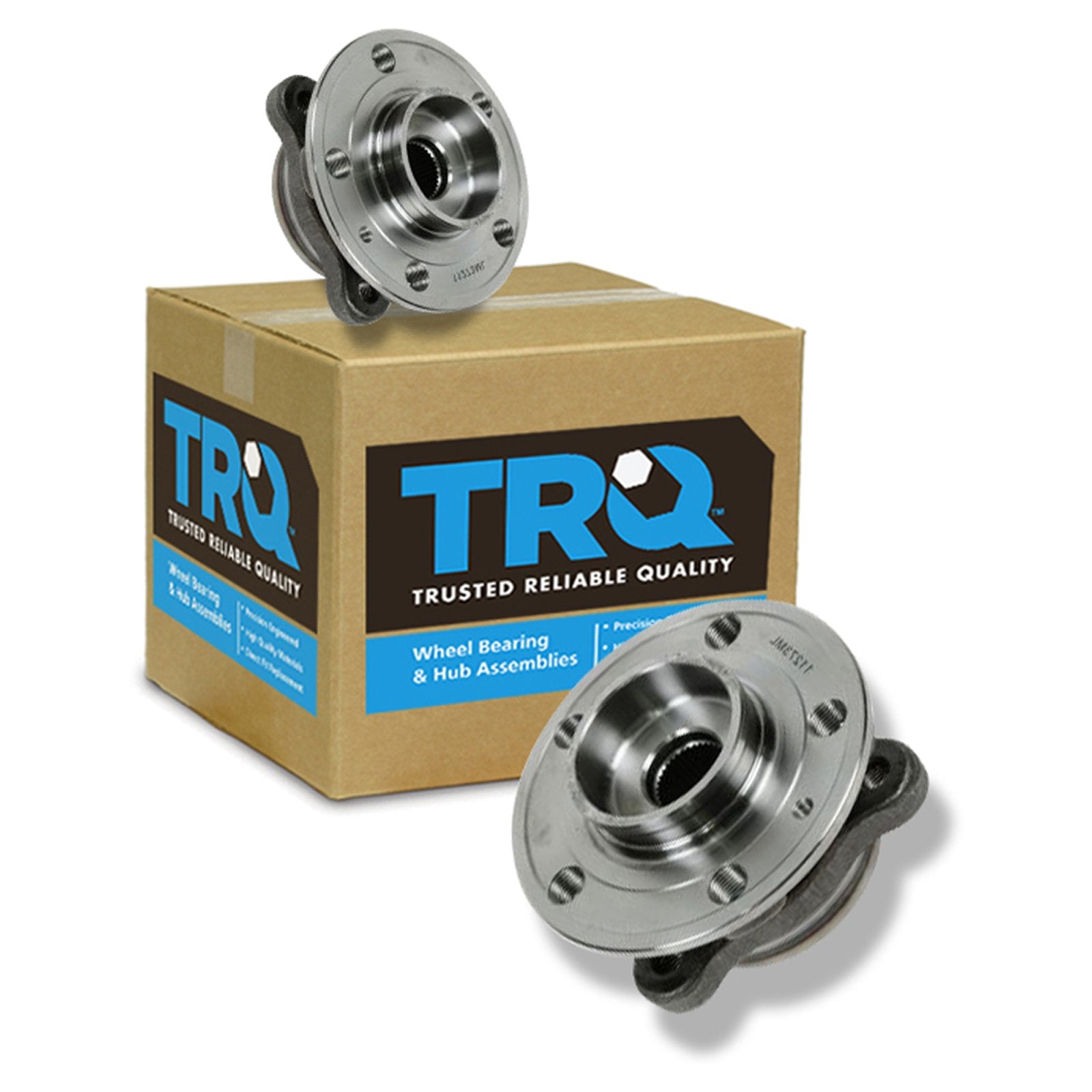 Trq Front Wheel Hub Bearings Assembly Set Compatible With 2003-2007 Volvo Xc90