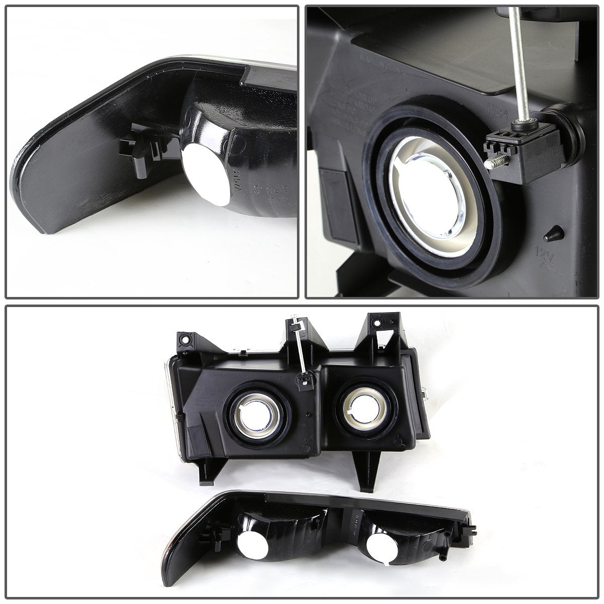 Dna Motoring Hl-Oh-Ccol044P-Ch-Cl1 Chrome Housing Headlights Compatible With 04-12 Colorado Canyon