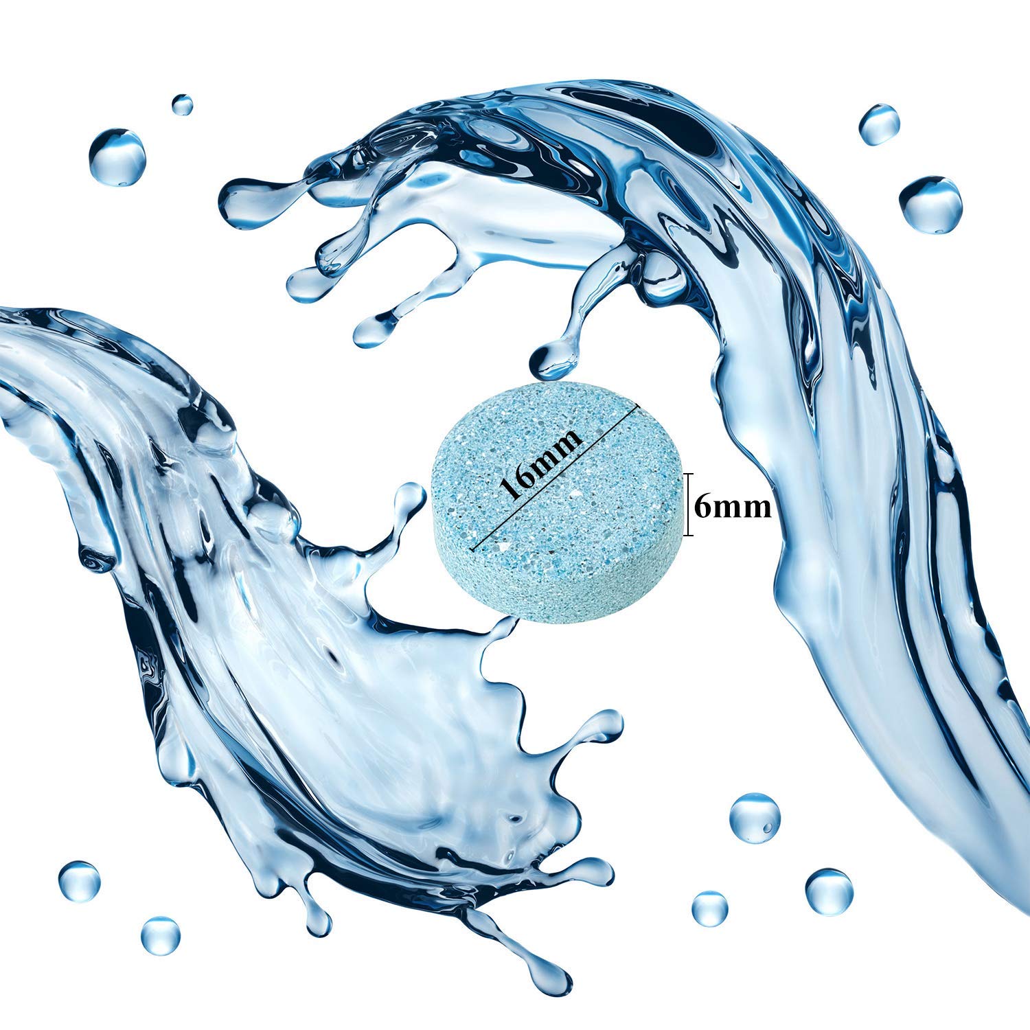 Boao 100 Pcs Car Windshield Washer Tablets Cleaning Washer Fluid Tablets Glass Concentrated Cleaner Windshield Wiper Fluid Solid