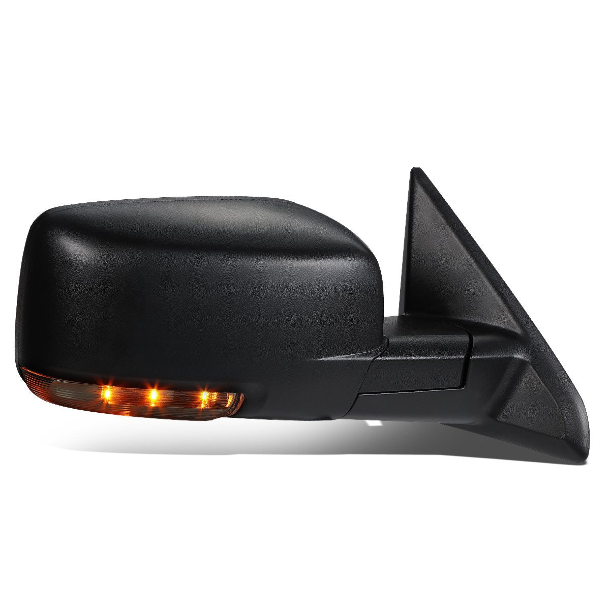 DNA Motoring TWM-037-OE-T888-BK-R Right Passenger Side Powered Heated Defroster Towing Mirror W/Turn Signal+Puddle Light Compati